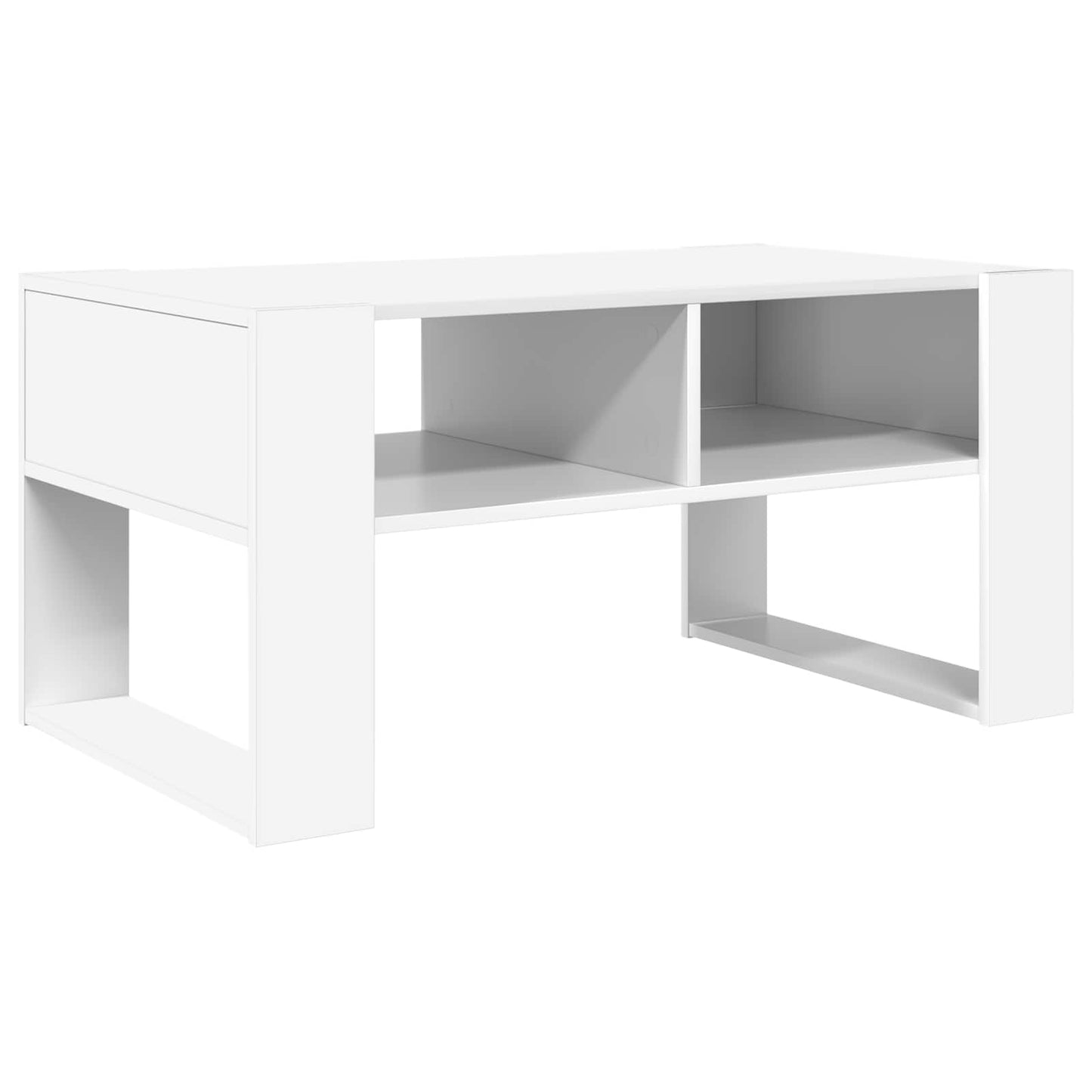 Coffee Table White 92 x 53 x 45 cm Engineered Wood