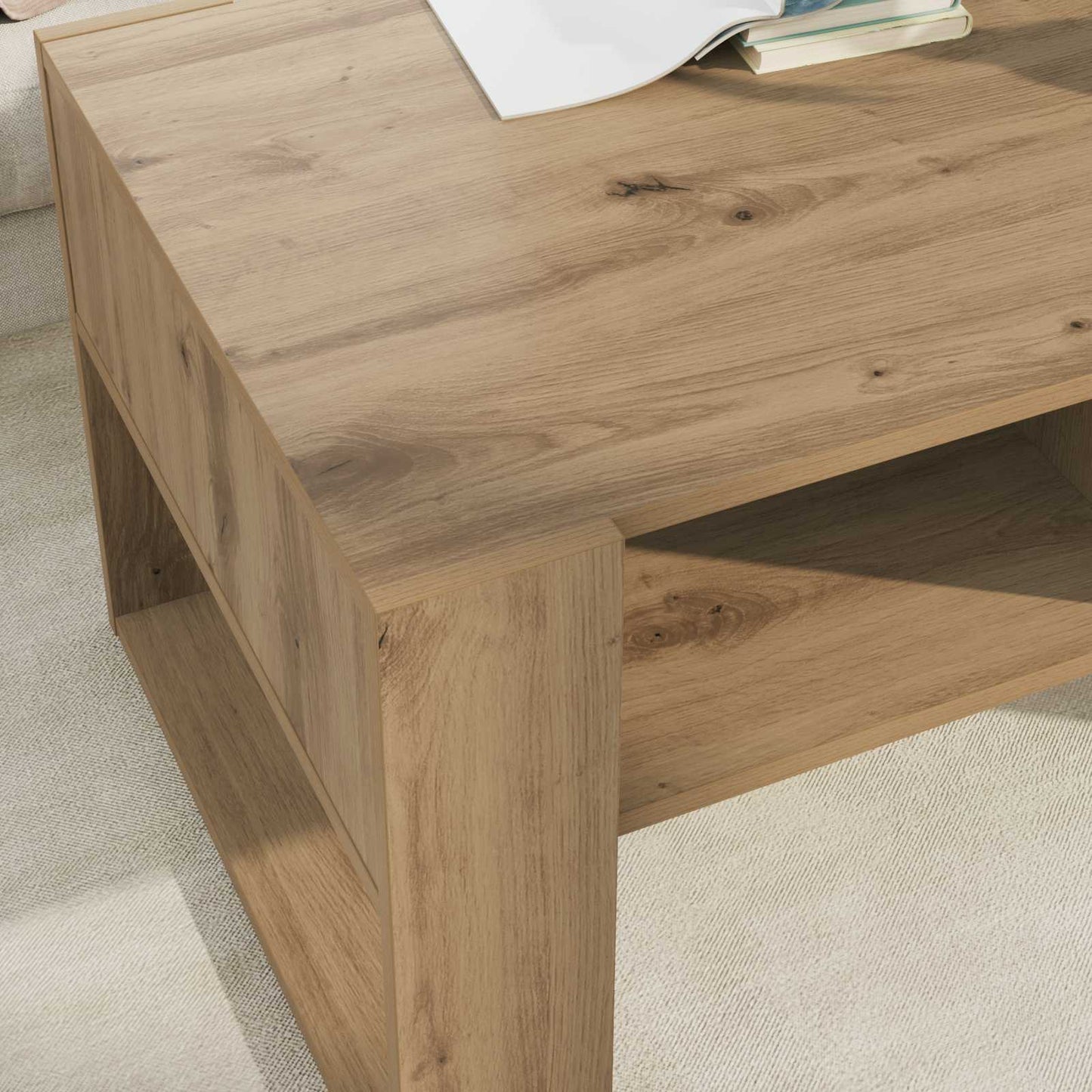 Coffee Table Artisan Oak 92 x 53 x 45 cm Engineered Wood