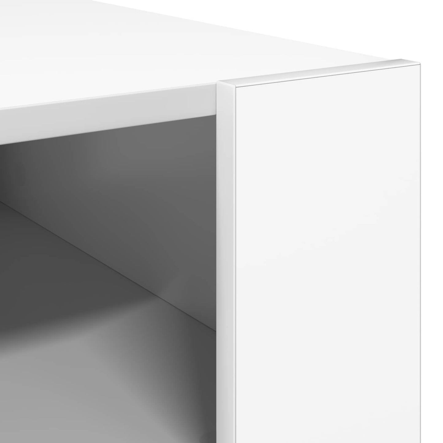 Coffee Table with Storage White 66 x 53 x 45 cm Engineered Wood