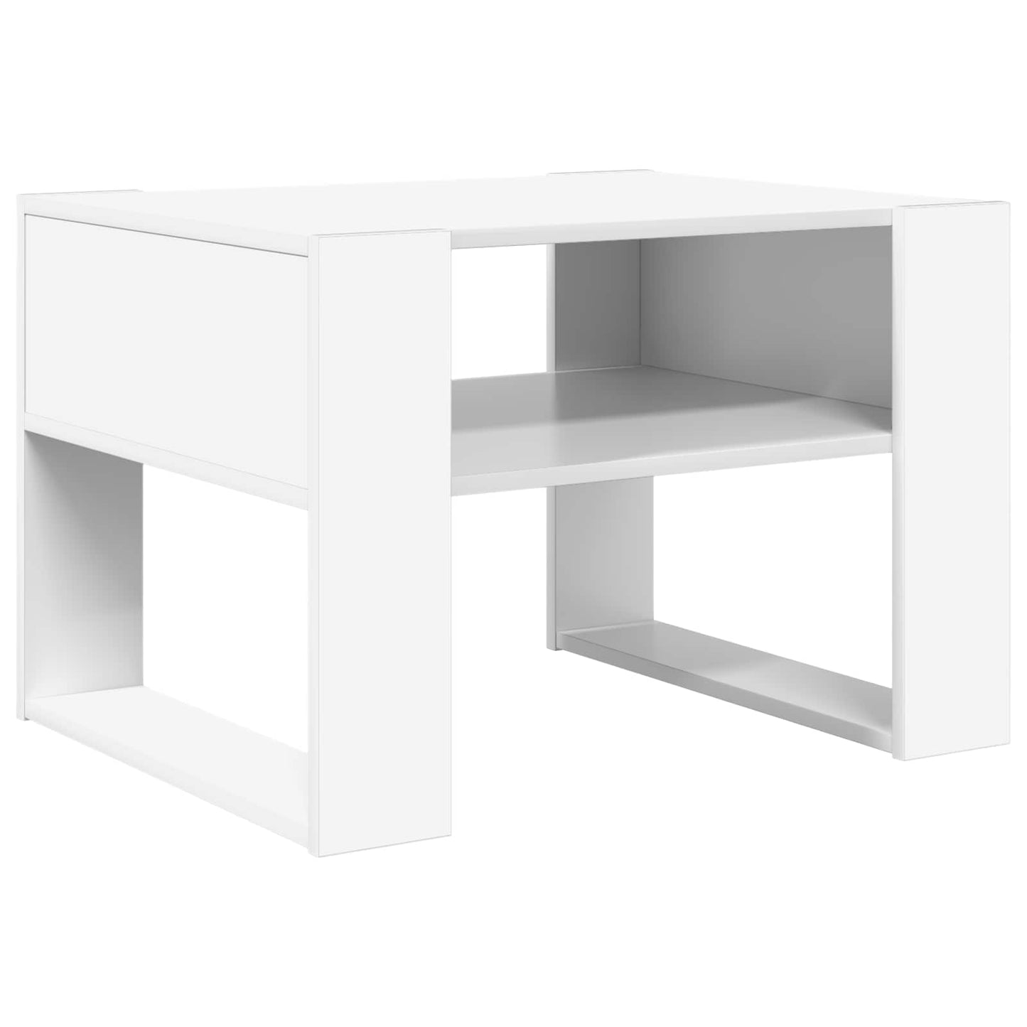 Coffee Table White 66 x 53 x 45 cm Engineered Wood