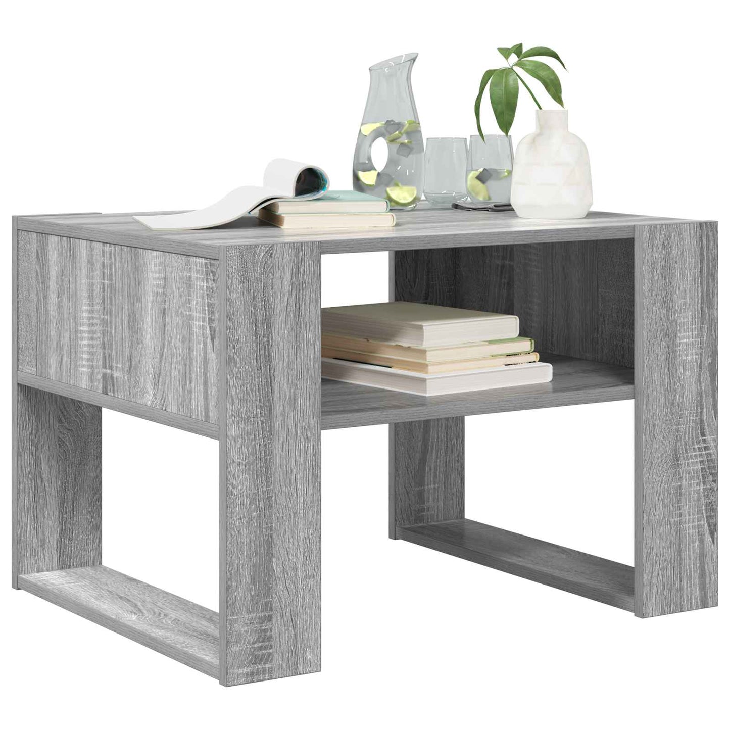 Coffee Table Grey Sonoma 66 x 53 x 45 cm Engineered Wood