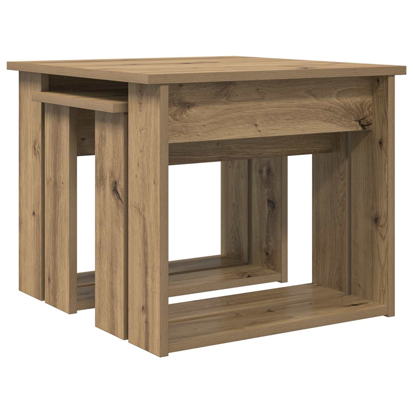 Coffee Table Set 2 pcs Artisan Oak 50 x 52 x 42 cm