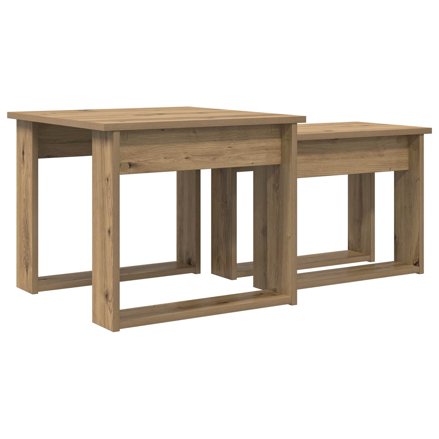 Coffee Table Set 2 pcs Artisan Oak 50 x 52 x 42 cm
