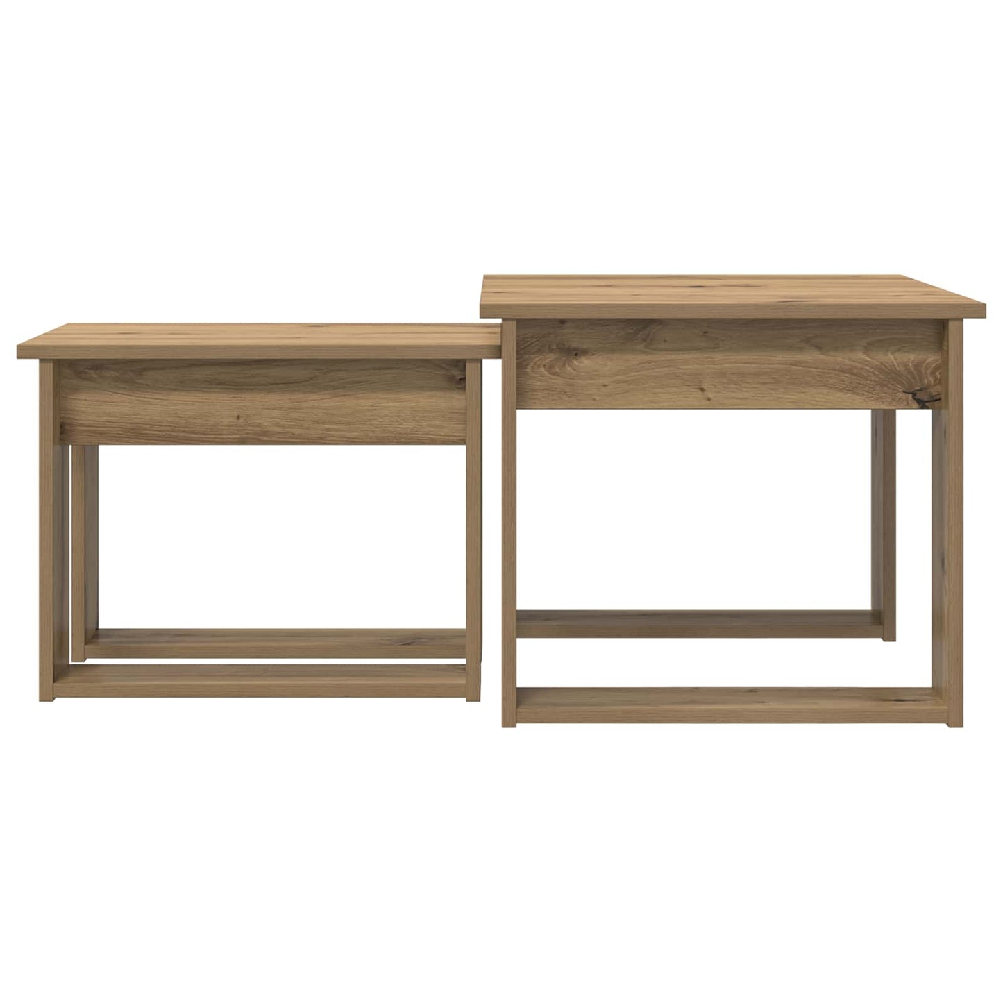 Coffee Table Set 2 pcs Artisan Oak 50 x 52 x 42 cm