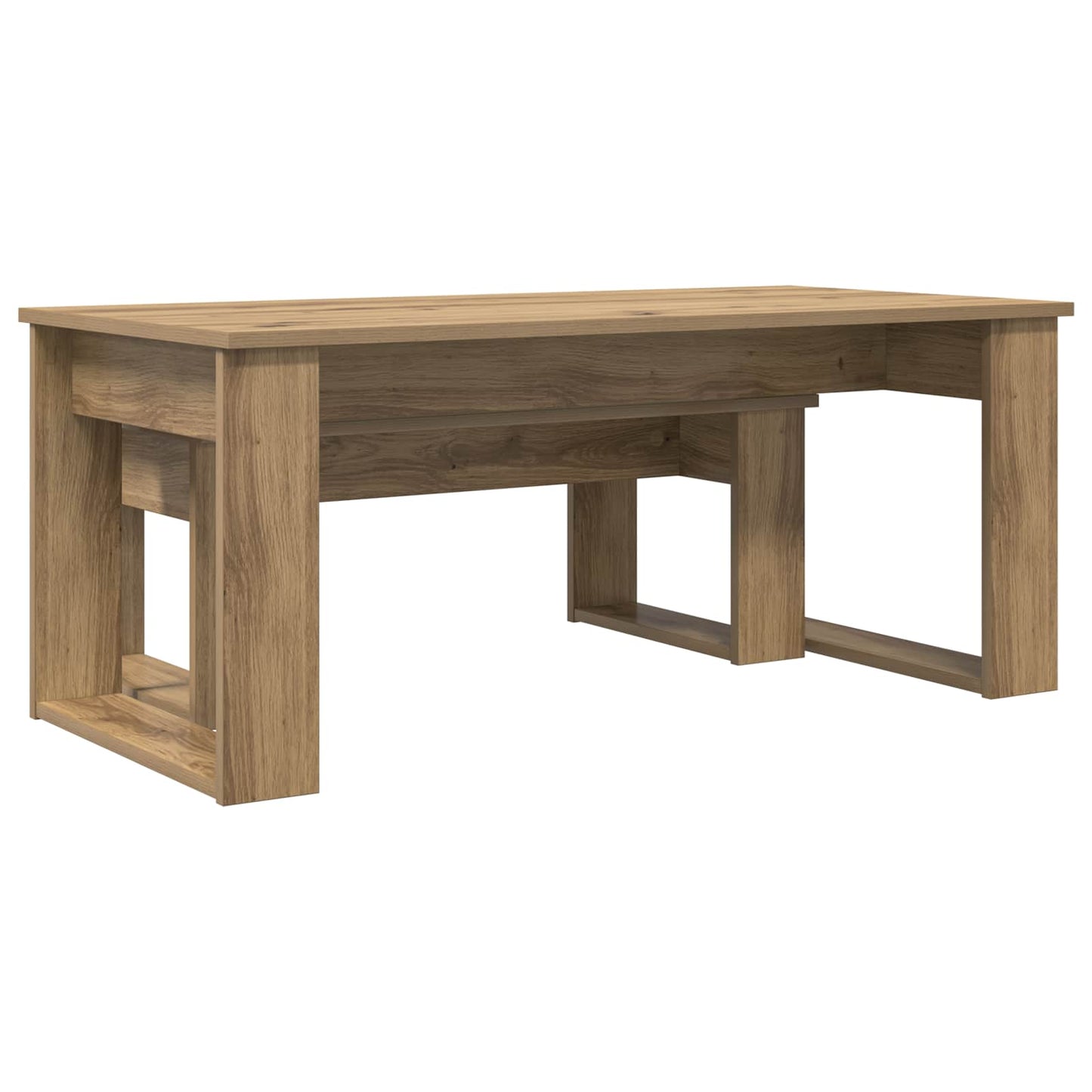 Coffee Table Set 2 pcs Artisan Oak 100 x 50 x 42 cm