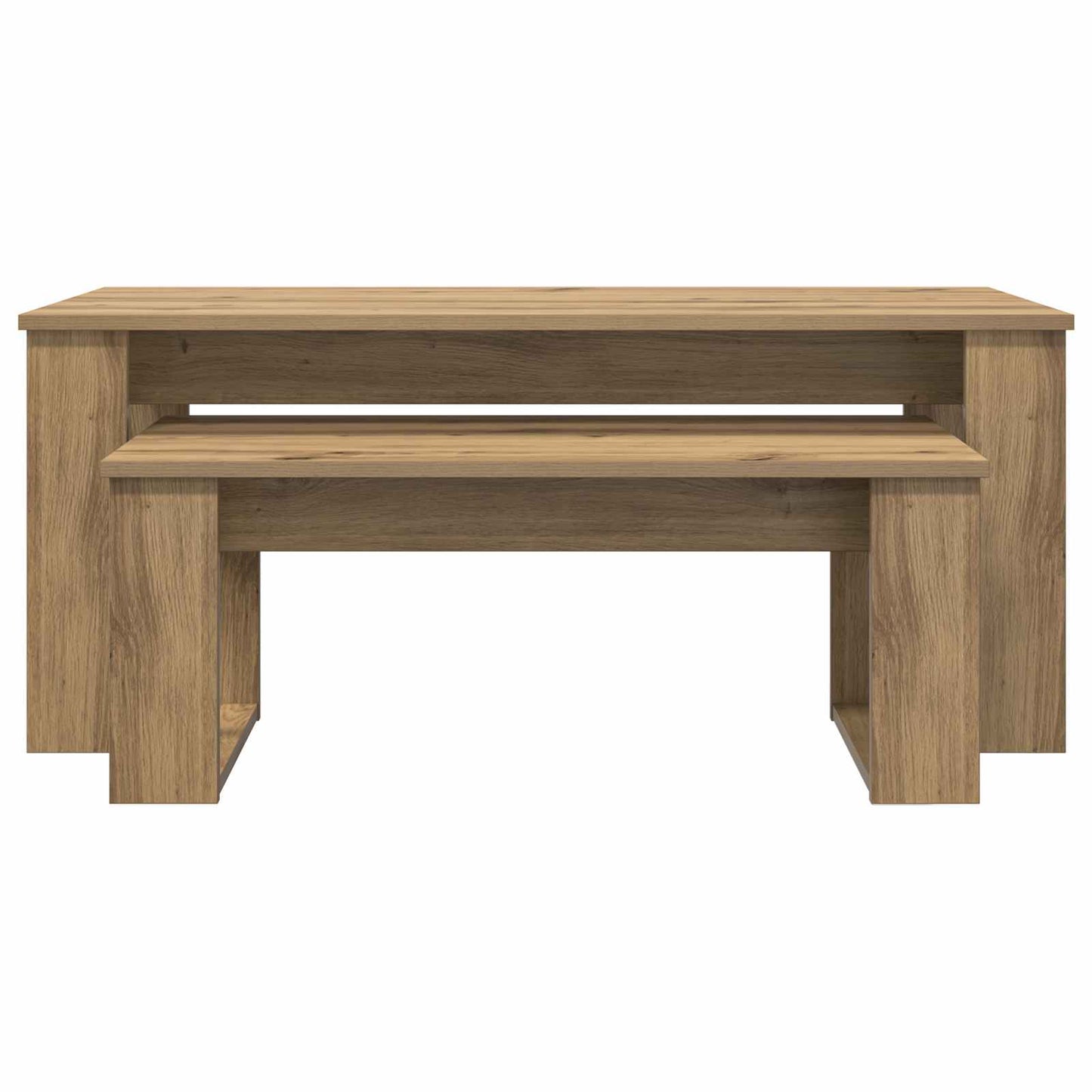 Coffee Table Set 2 pcs Artisan Oak 100 x 50 x 42 cm