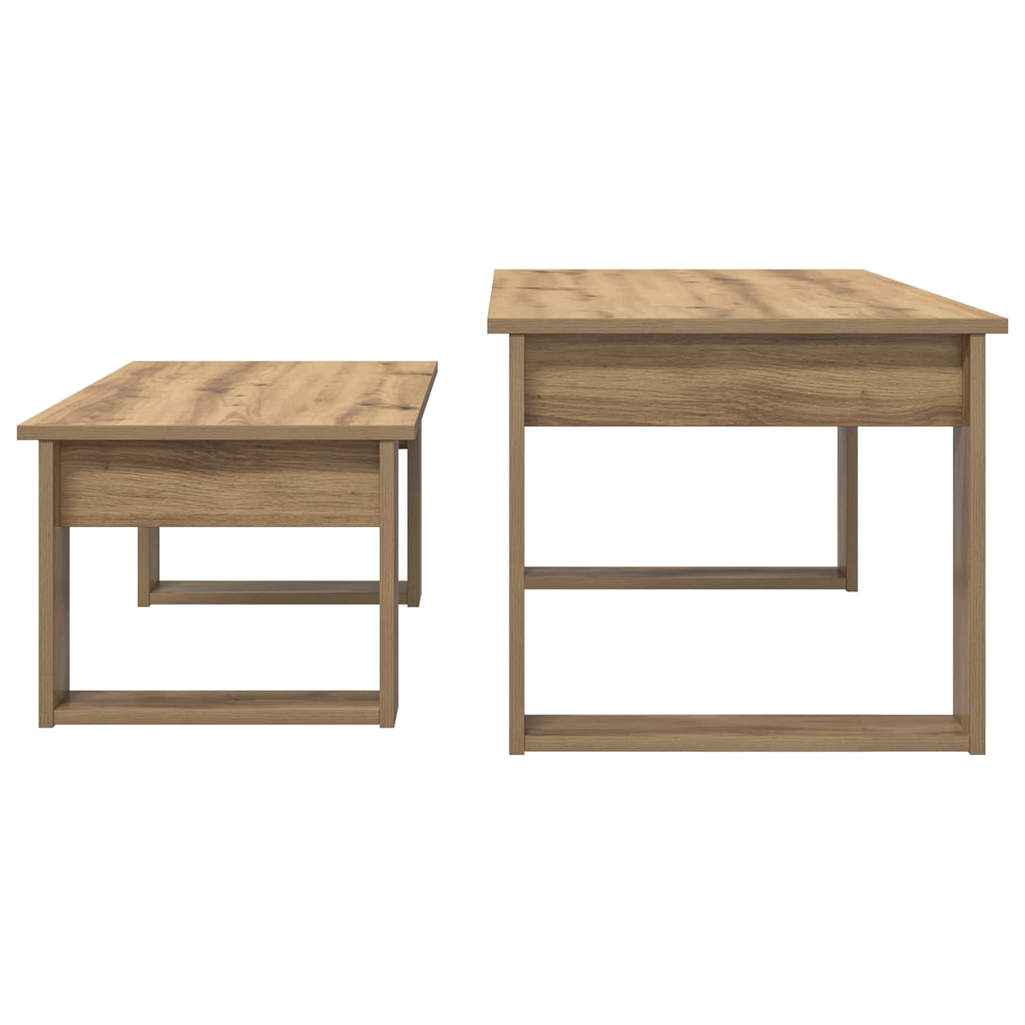 Coffee Table Set 2 pcs Artisan Oak 100 x 50 x 42 cm