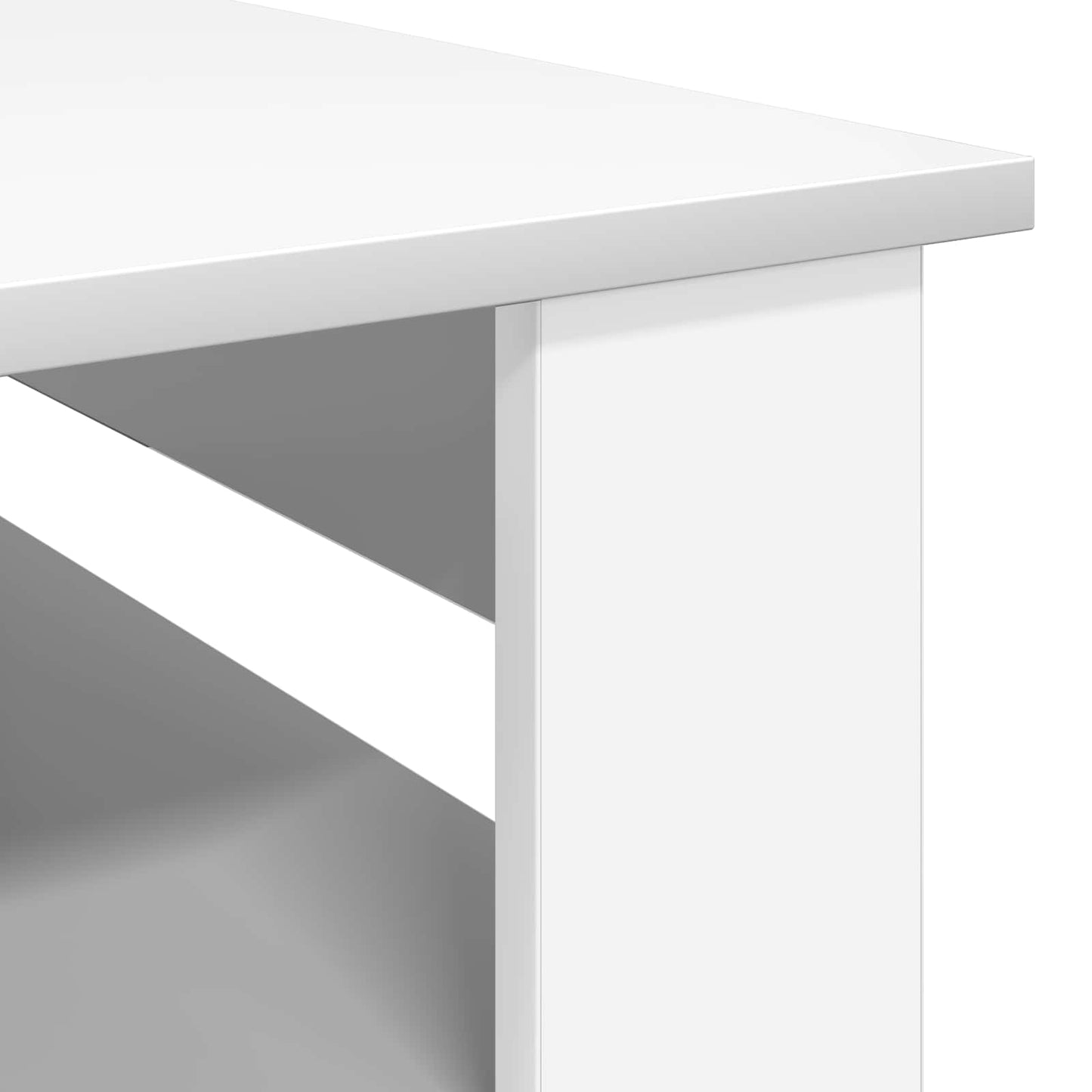 Coffee Table with Storage White 64 x 54 x 44 cm Engineered Wood