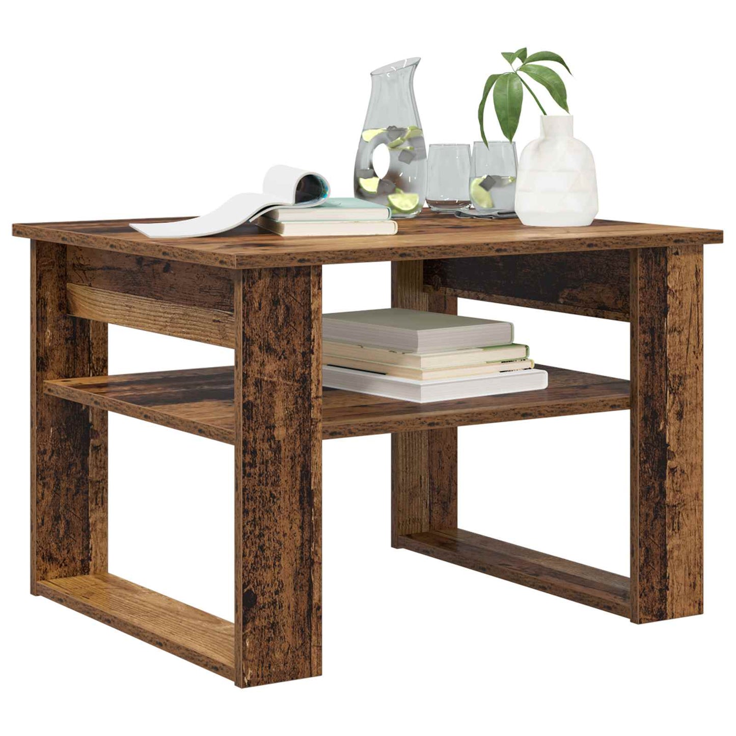 Coffee Table Old Wood 64 x 54 x 44 cm Engineered Wood