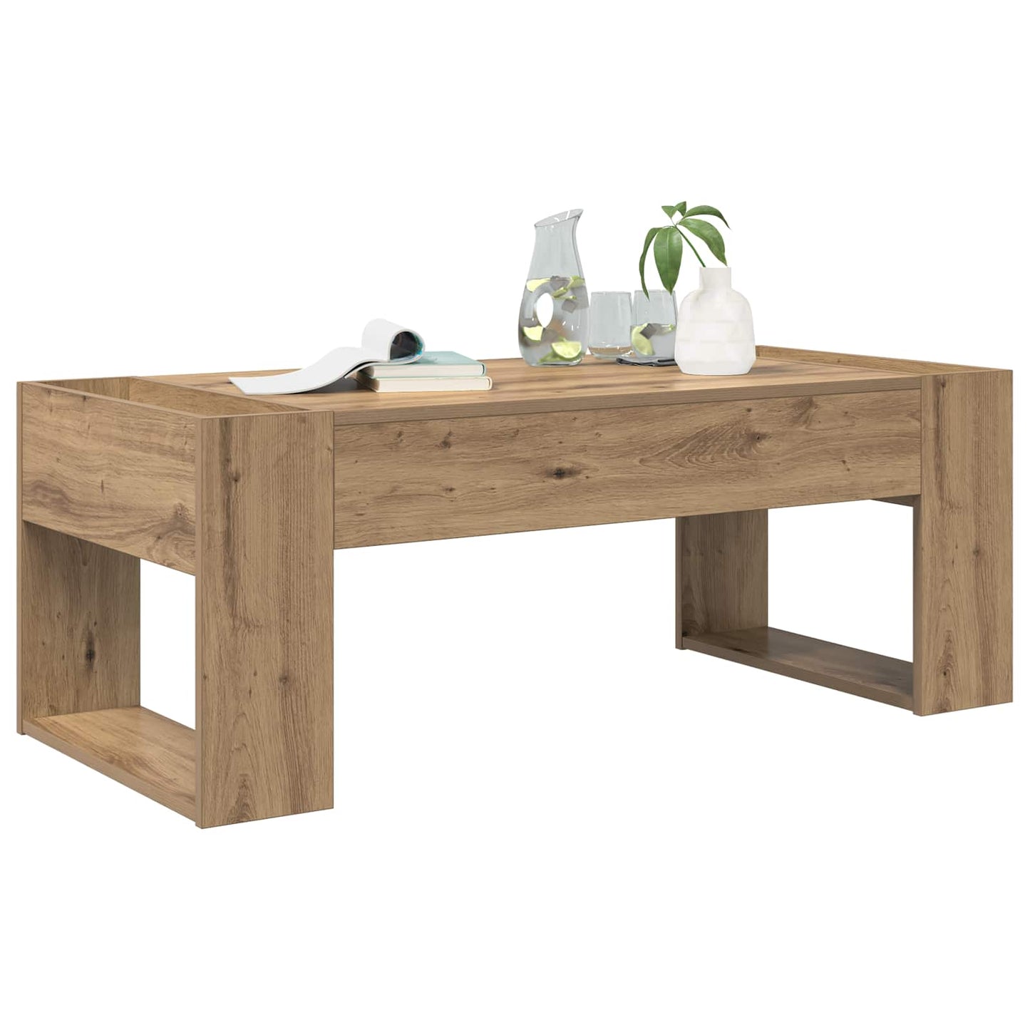 Coffee Table Artisan Oak 110 x 50 x 41 cm Engineered Wood