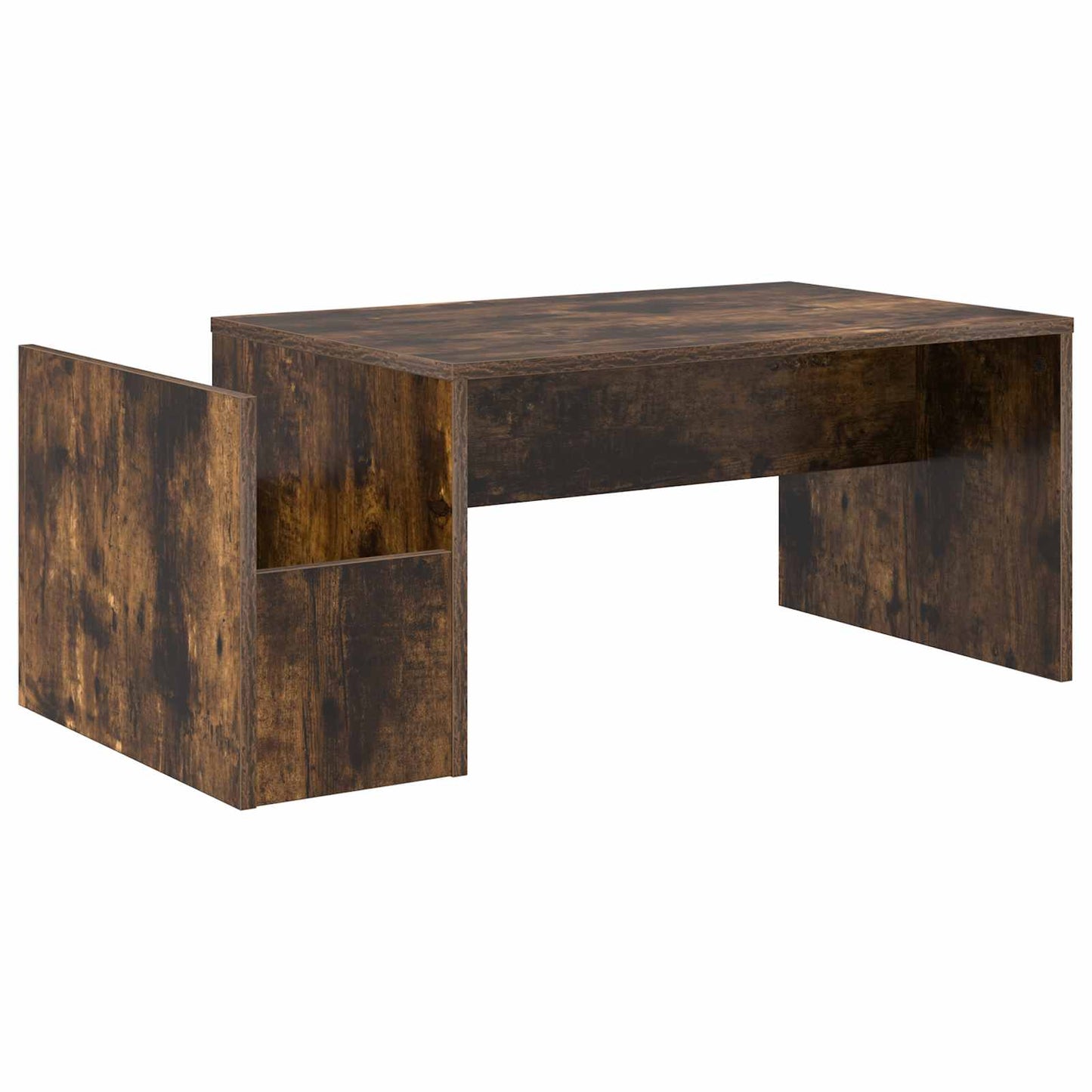 Coffee Table Smoked Oak 90 x 45 x 35 cm Engineered Wood