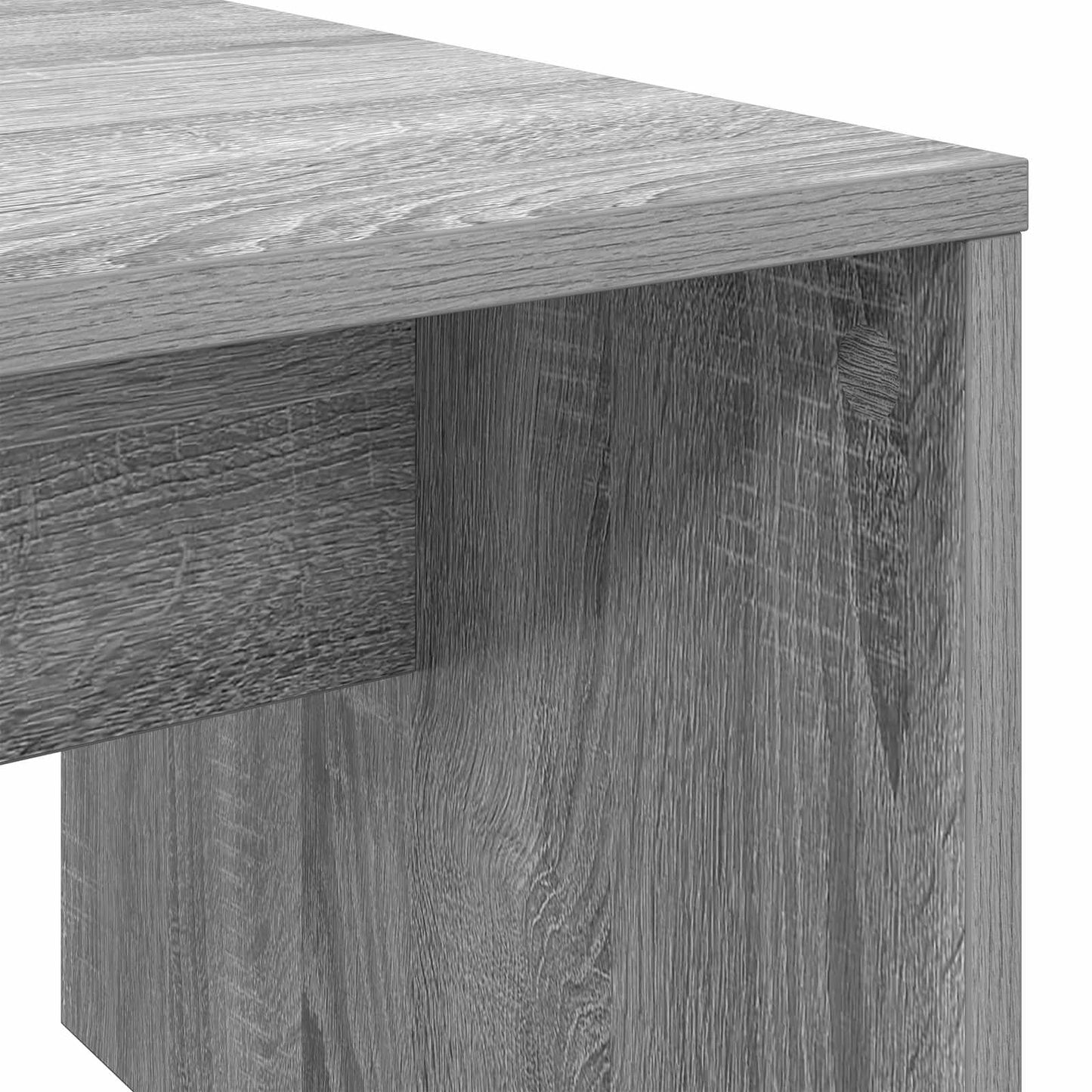 Coffee Table Grey Sonoma 90 x 45 x 35 cm Engineered Wood