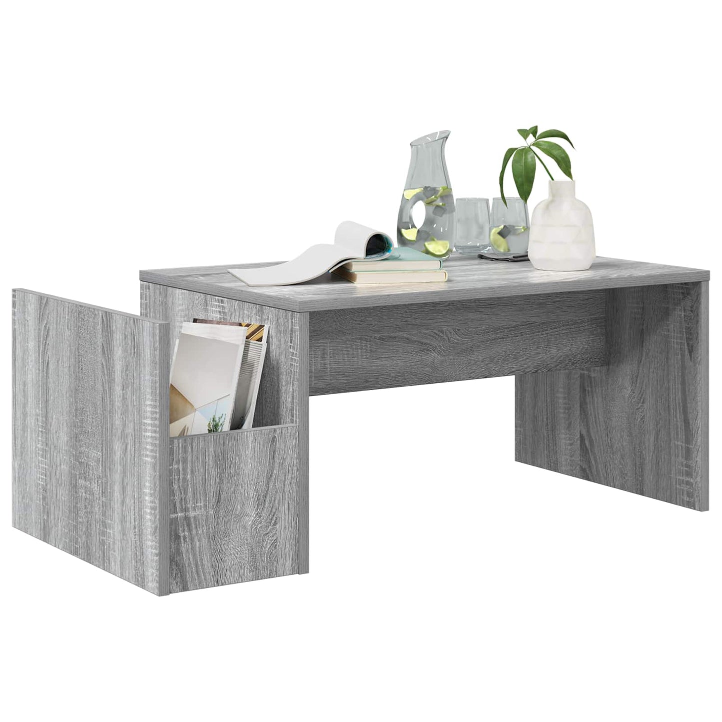 Coffee Table Grey Sonoma 90 x 45 x 35 cm Engineered Wood