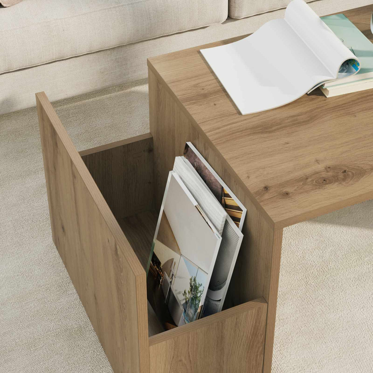 Coffee Table Artisan Oak 90 x 45 x 35 cm Engineered Wood