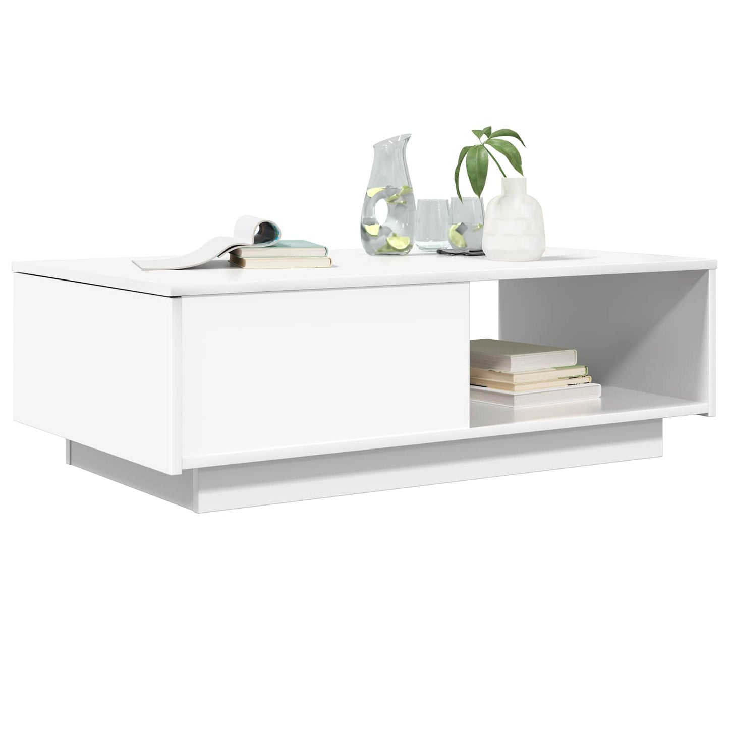 Coffee Table White 95 x 55 x 31 cm Engineered Wood