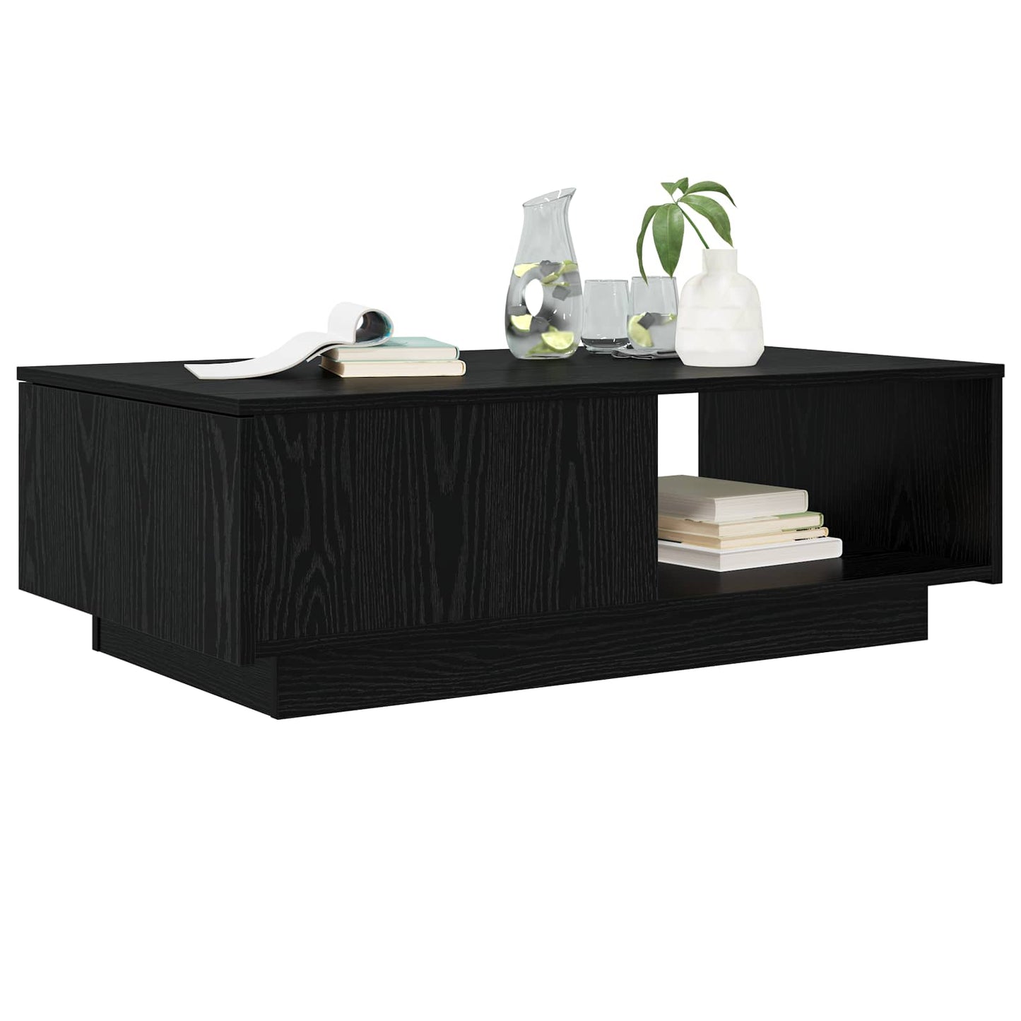 Coffee Table Black Oak 95 x 55 x 31 cm Engineered Wood