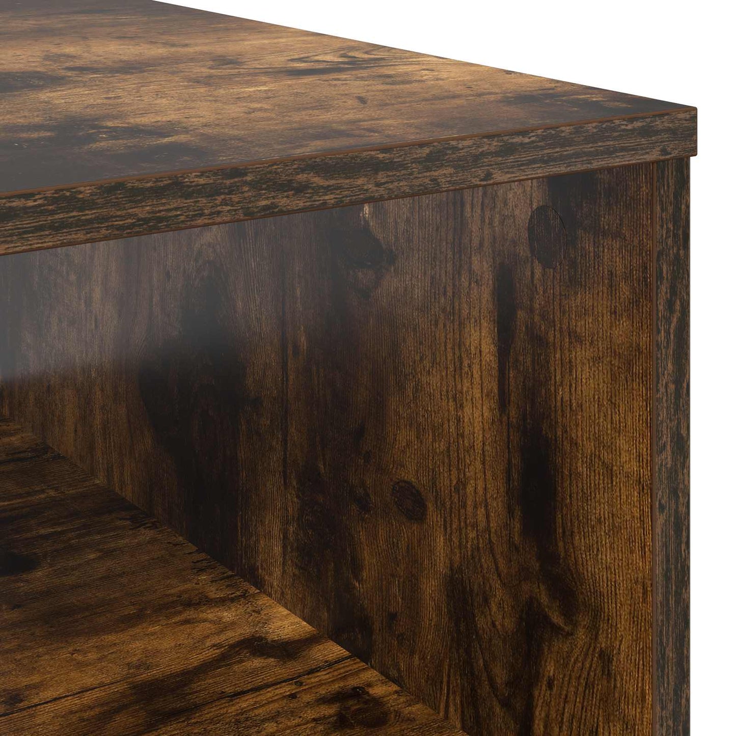 Coffee Table Smoked Oak 95 x 55 x 31 cm Engineered Wood
