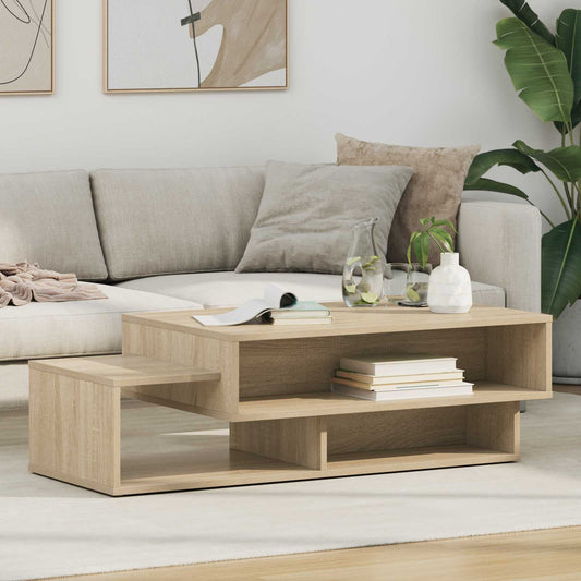 Coffee Table Sonoma Oak 105 x 50 x 32.5 cm Engineered Wood
