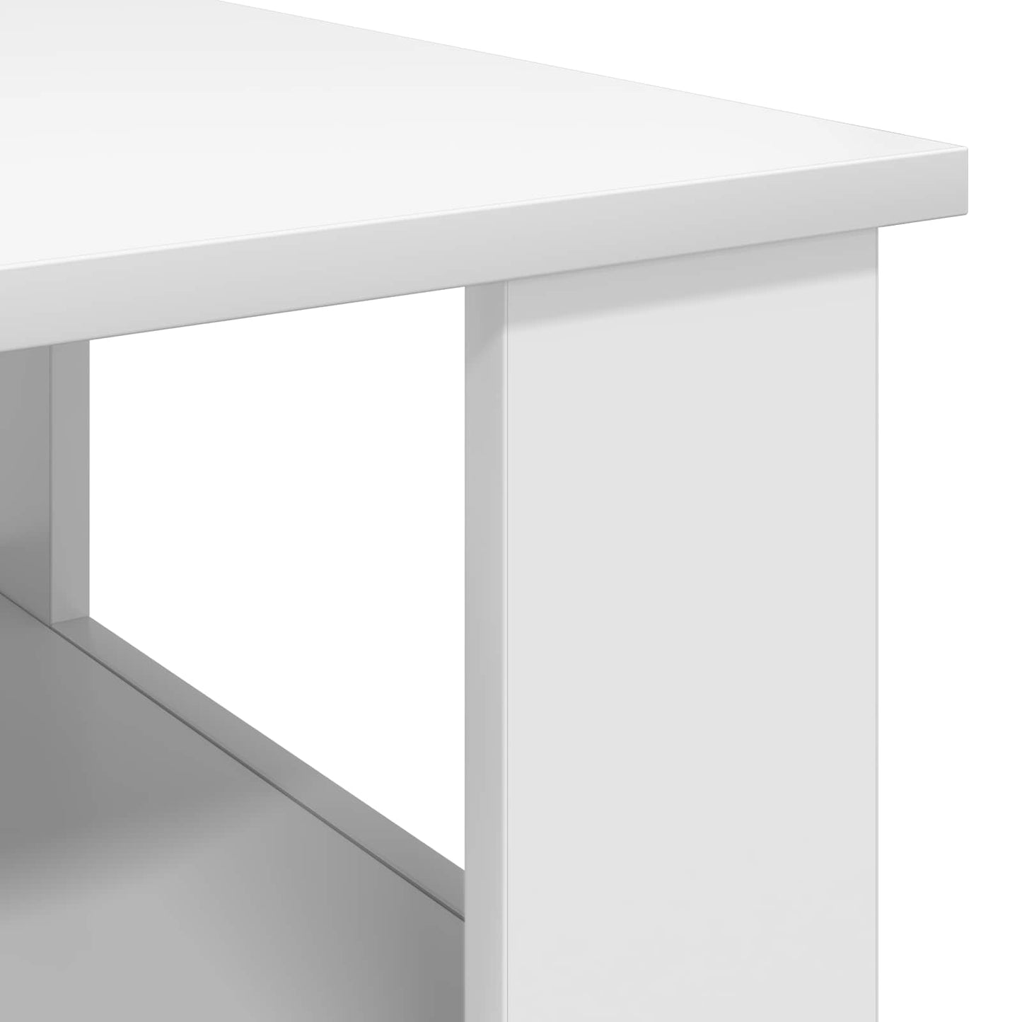 Coffee Table White 57 x 55 x 45 cm Engineered Wood