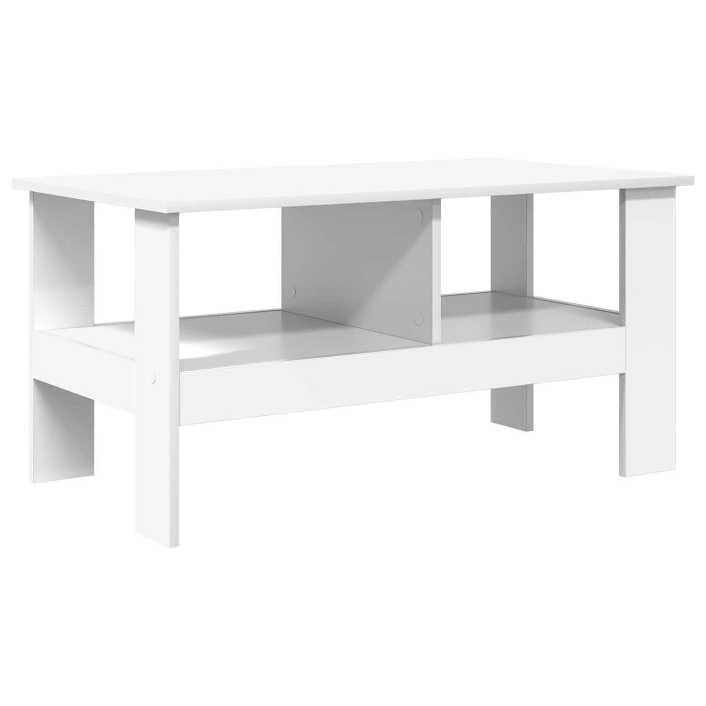Coffee Table White 90 x 50 x 45 cm Engineered Wood
