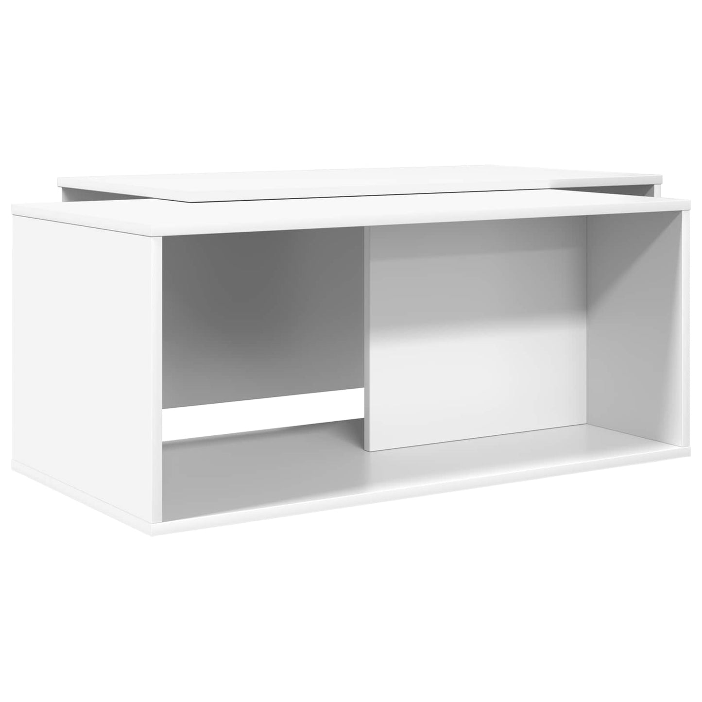 Coffee Table Set 2 pcs White Engineered Wood