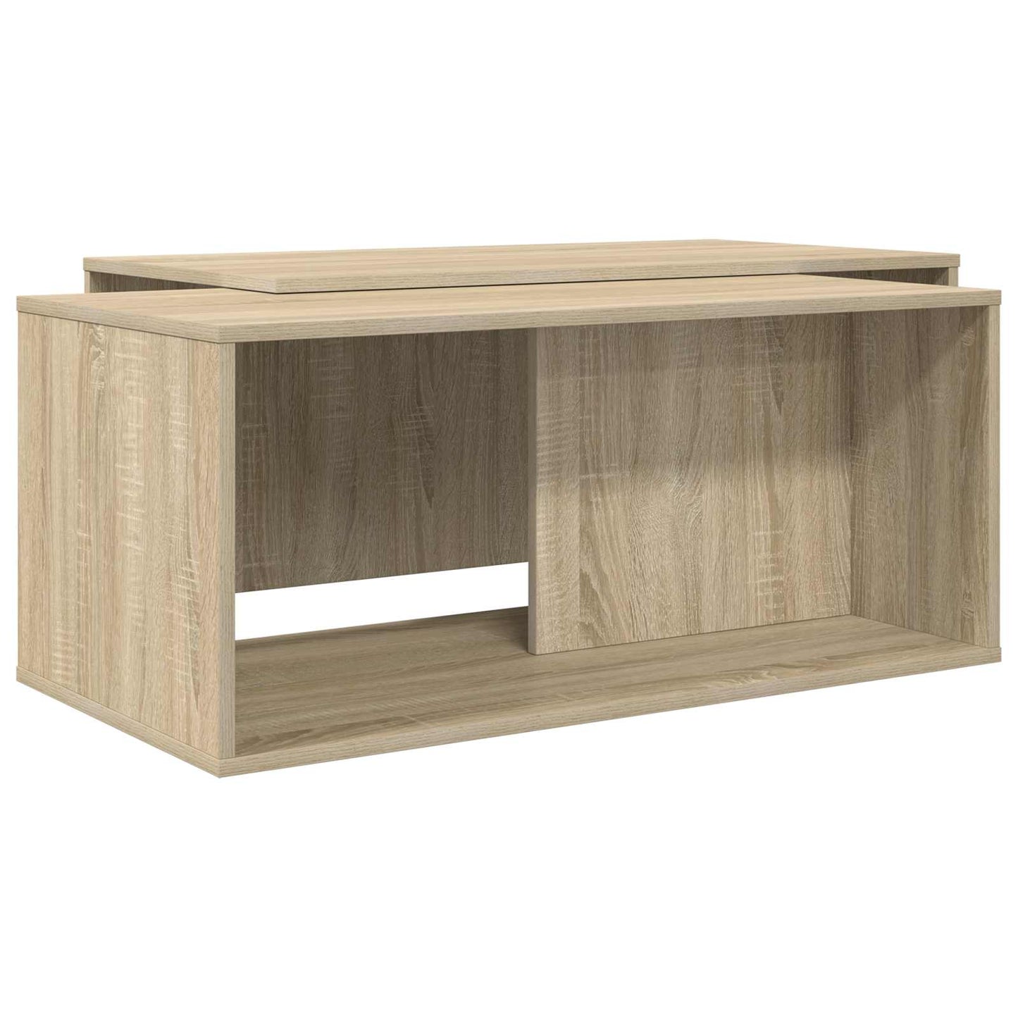 Coffee Table Set 2 pcs Sonoma Oak Engineered Wood