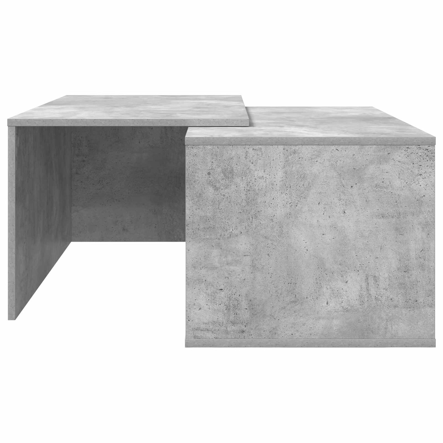 Coffee Table Set 2 pcs Concrete Grey Engineered Wood