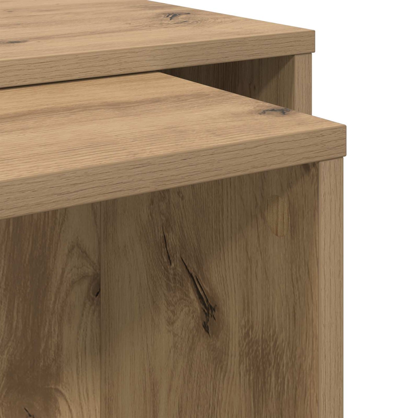 Coffee Table Set 2 pcs Artisan Oak Engineered Wood