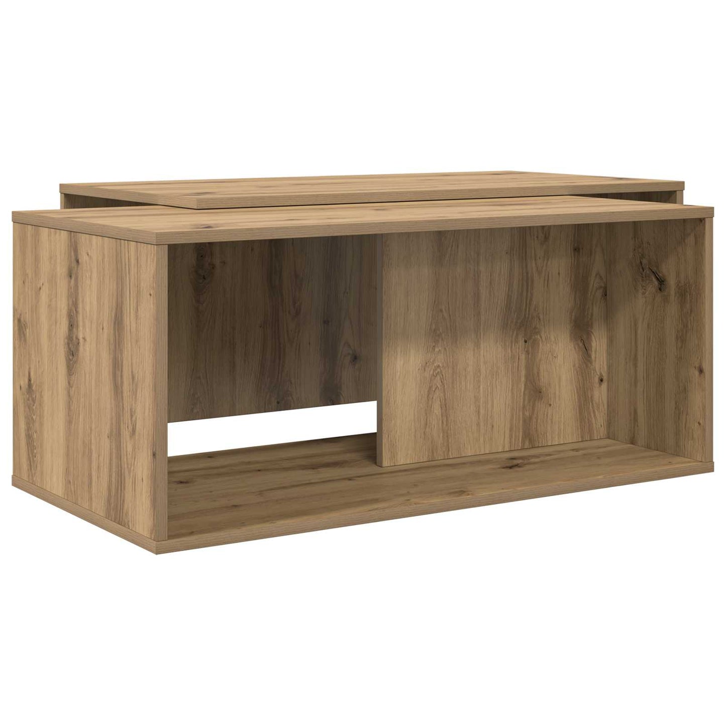 Coffee Table Set 2 pcs Artisan Oak Engineered Wood