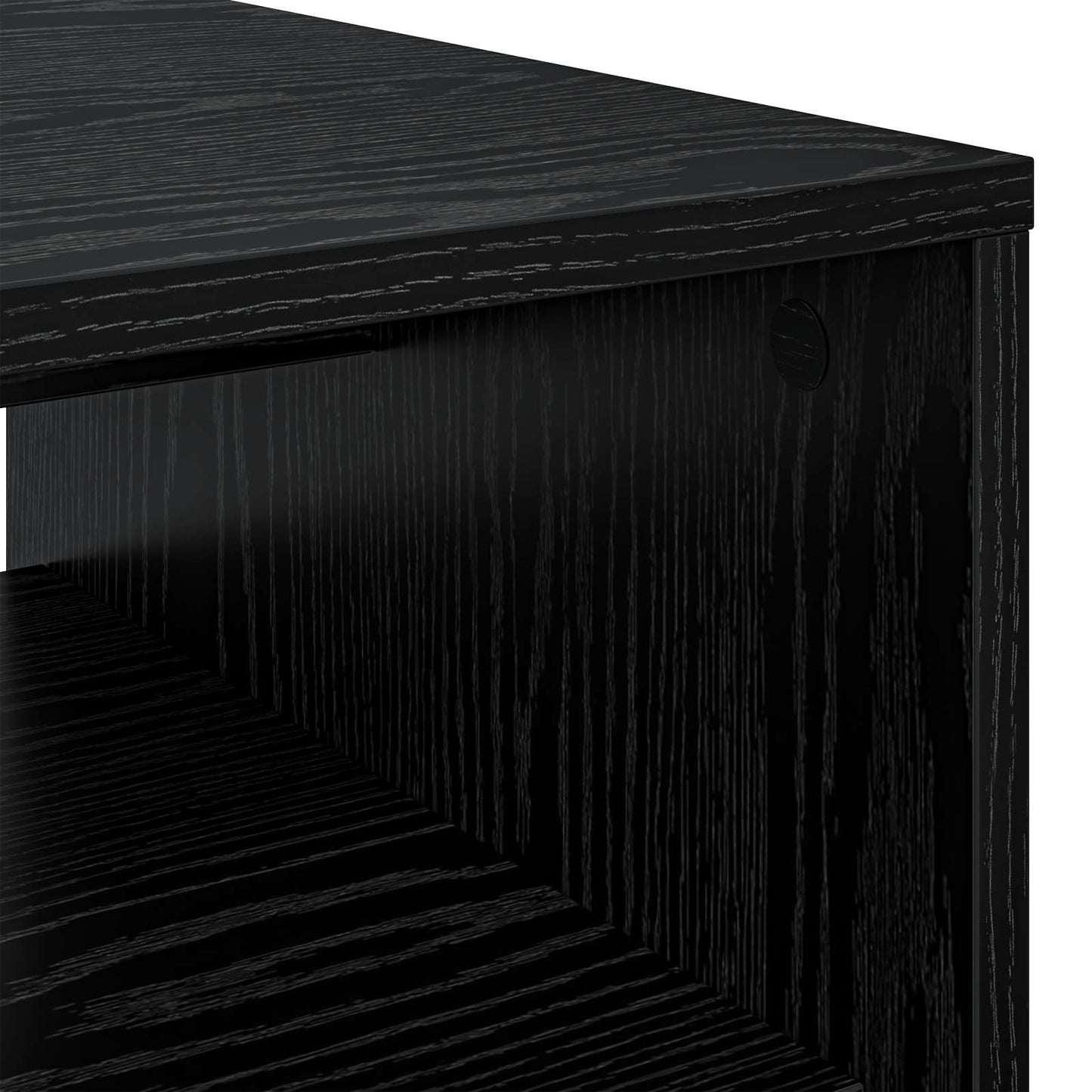 Coffee Table Black Oak 60 x 50 x 40 cm Engineered Wood