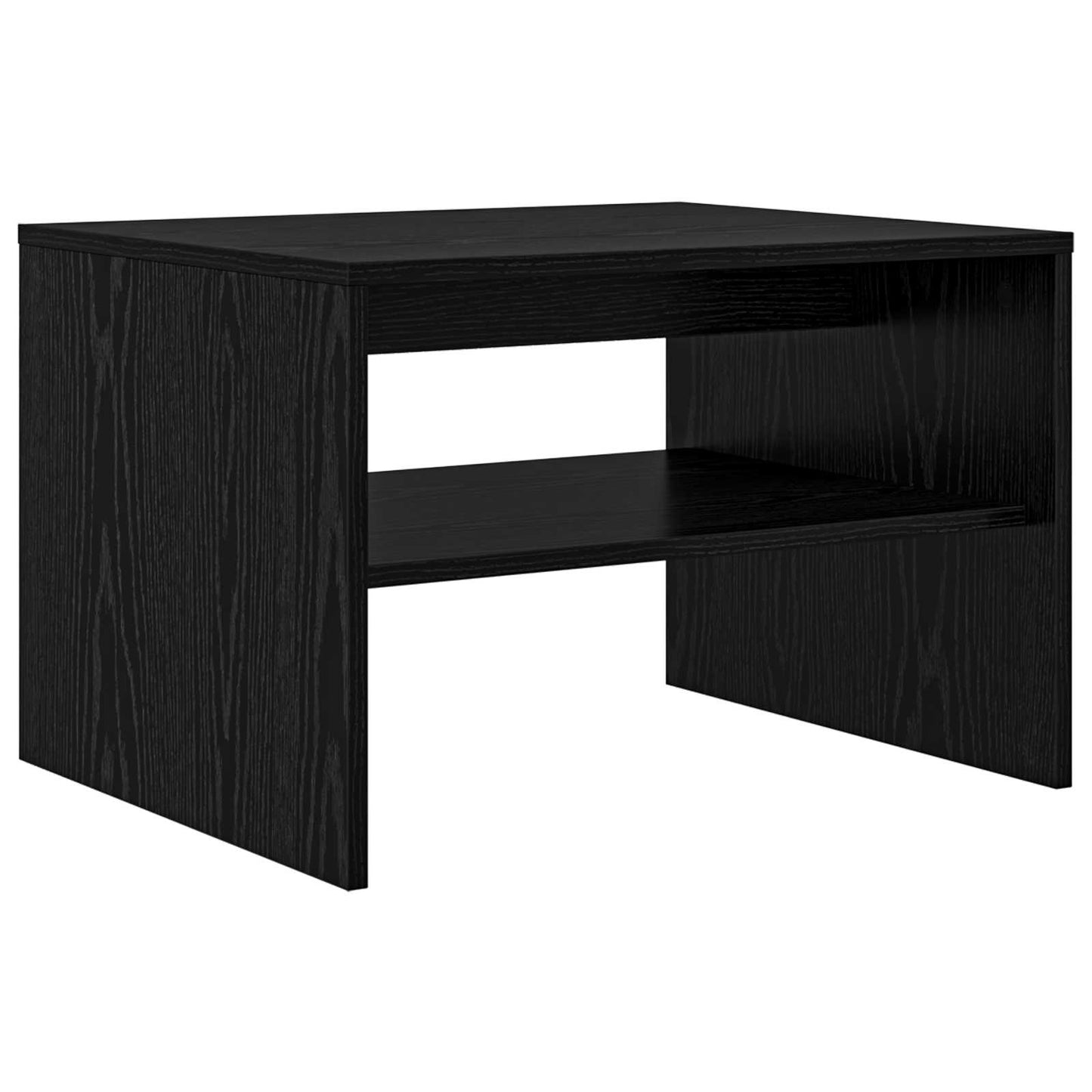 Coffee Table Black Oak 60 x 50 x 40 cm Engineered Wood