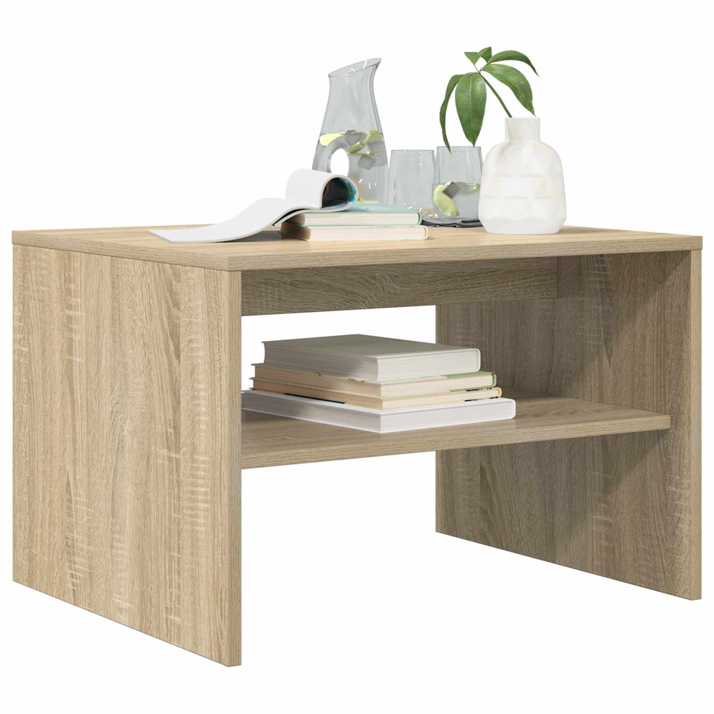 Coffee Table Sonoma Oak 60 x 50 x 40 cm Engineered Wood