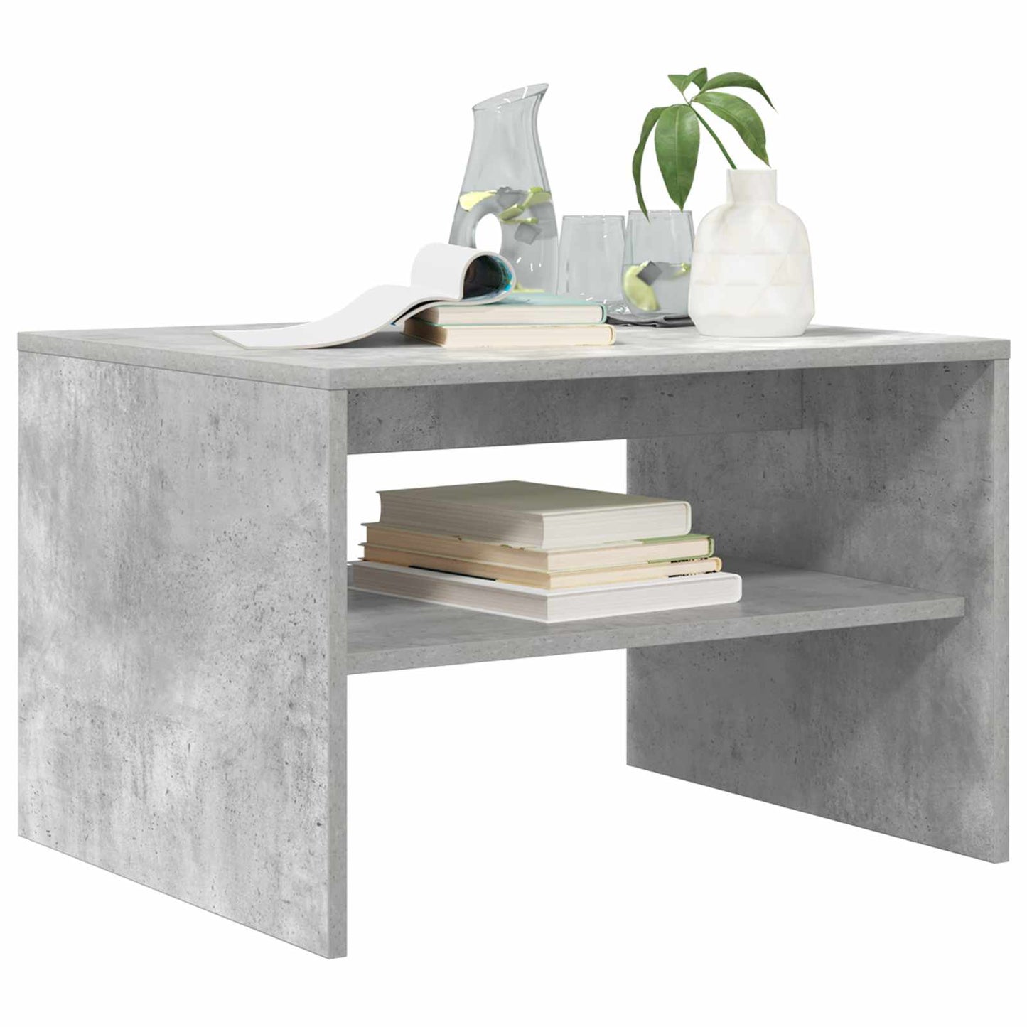 Coffee Table Concrete Grey 60 x 50 x 40 cm Engineered Wood