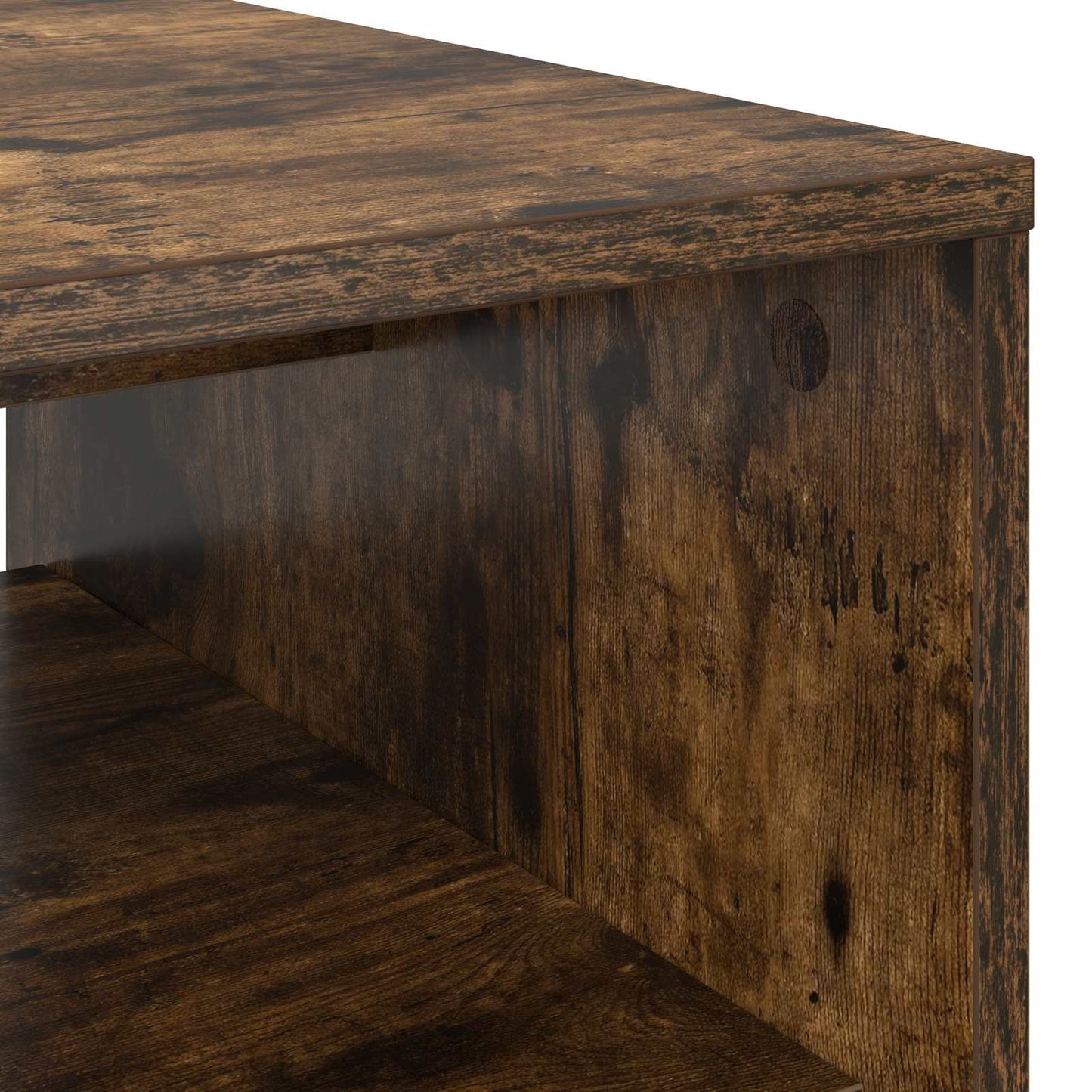 Coffee Table Smoked Oak 60 x 50 x 40 cm Engineered Wood