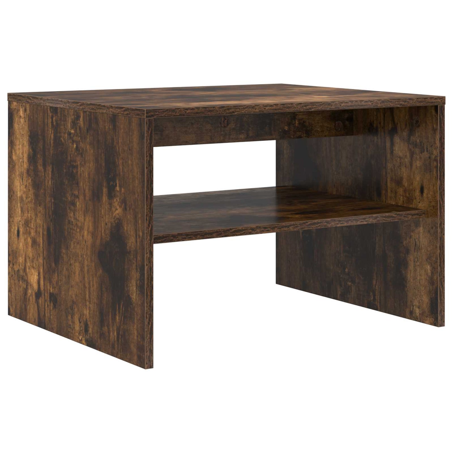 Coffee Table Smoked Oak 60 x 50 x 40 cm Engineered Wood