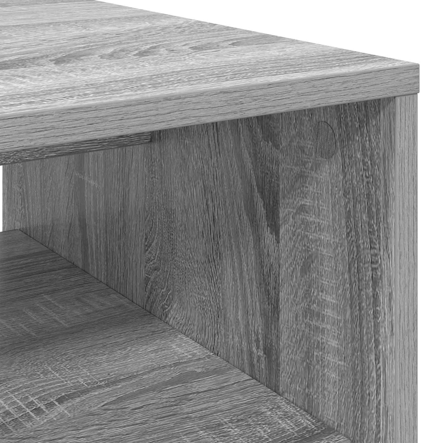 Coffee Table Grey Sonoma 60 x 50 x 40 cm Engineered Wood