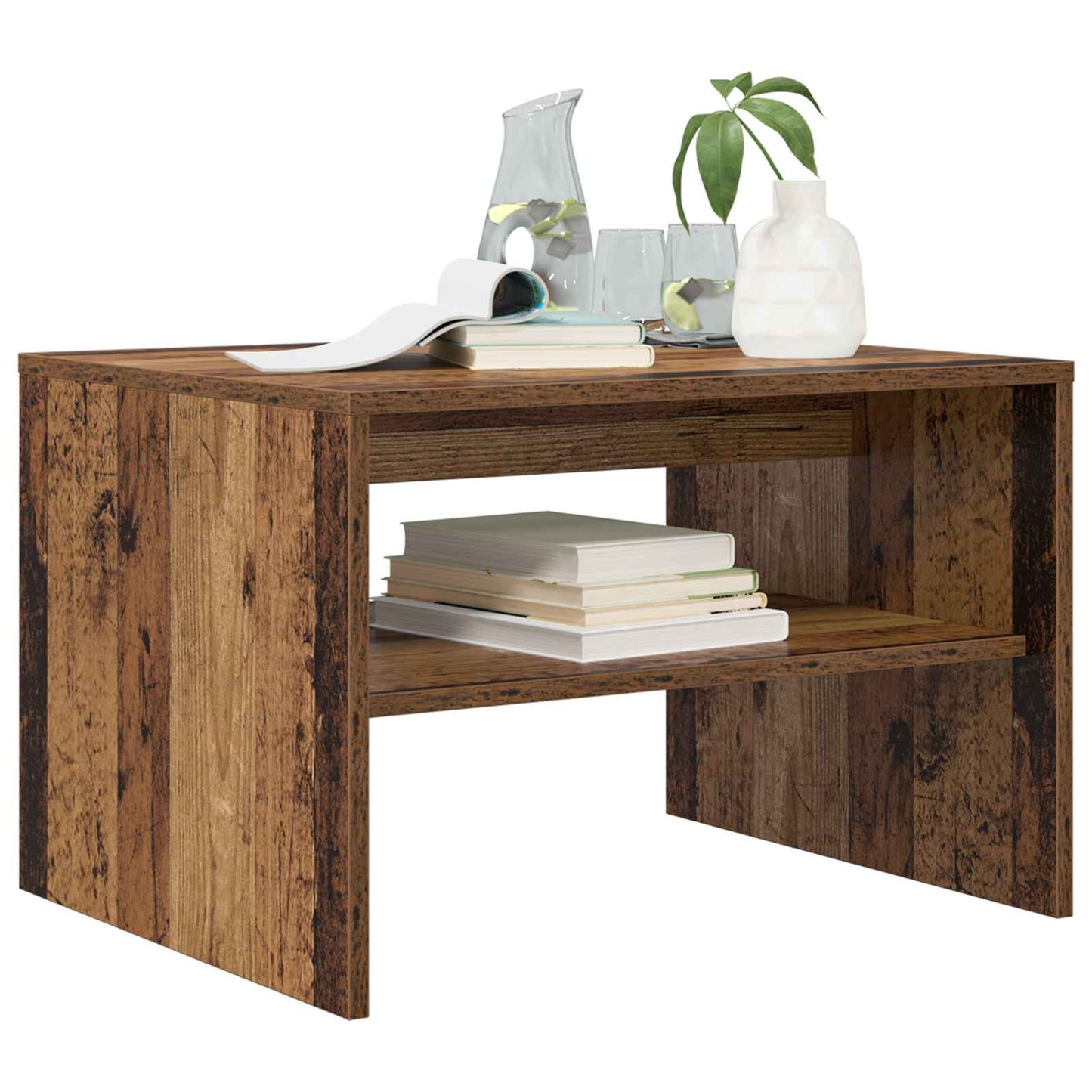 Coffee Table Old Wood 60 x 50 x 40 cm Engineered Wood