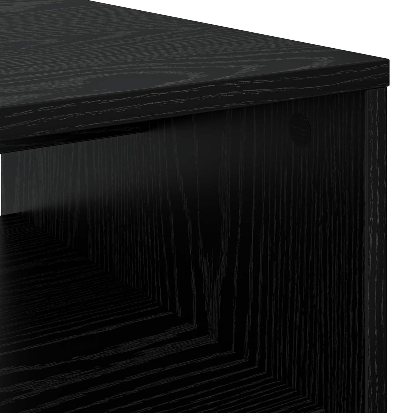 Coffee Table Black Oak 80 x 50 x 40 cm Engineered Wood