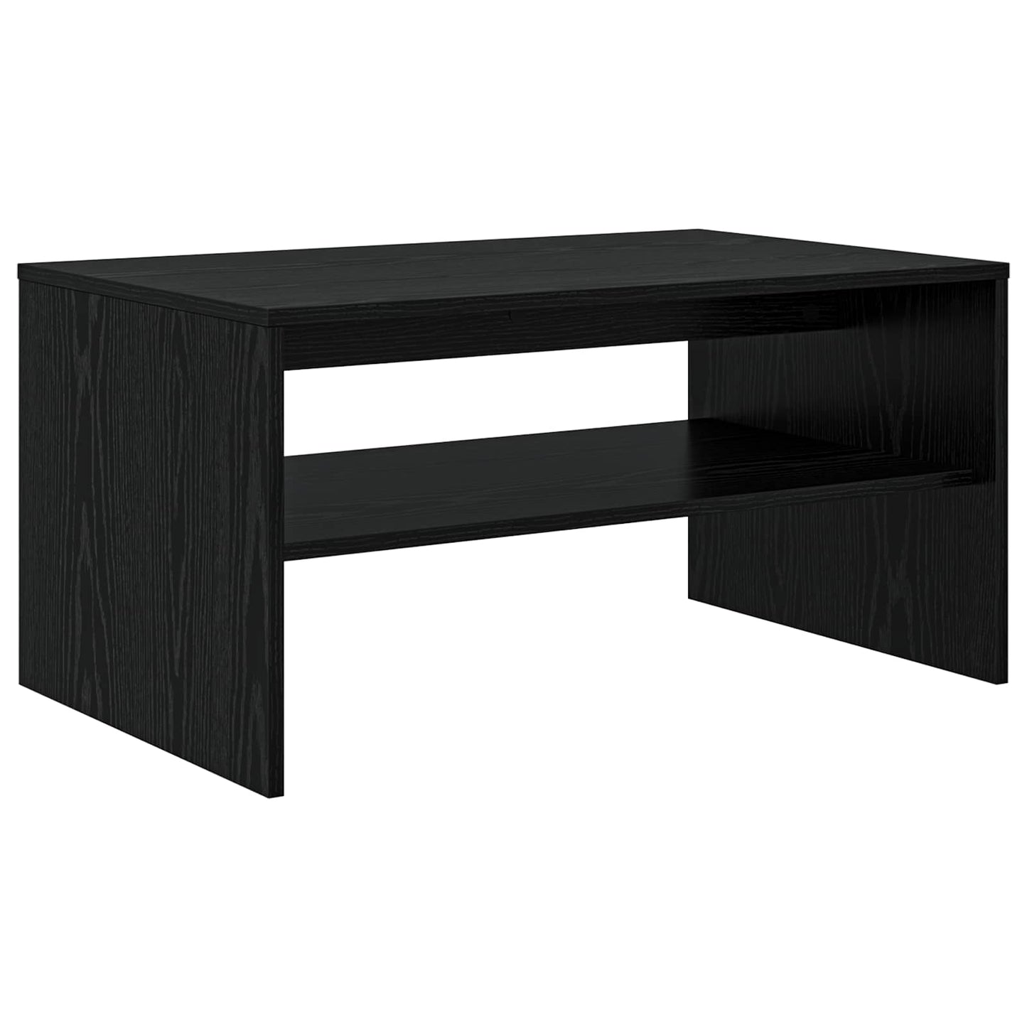 Coffee Table Black Oak 80 x 50 x 40 cm Engineered Wood