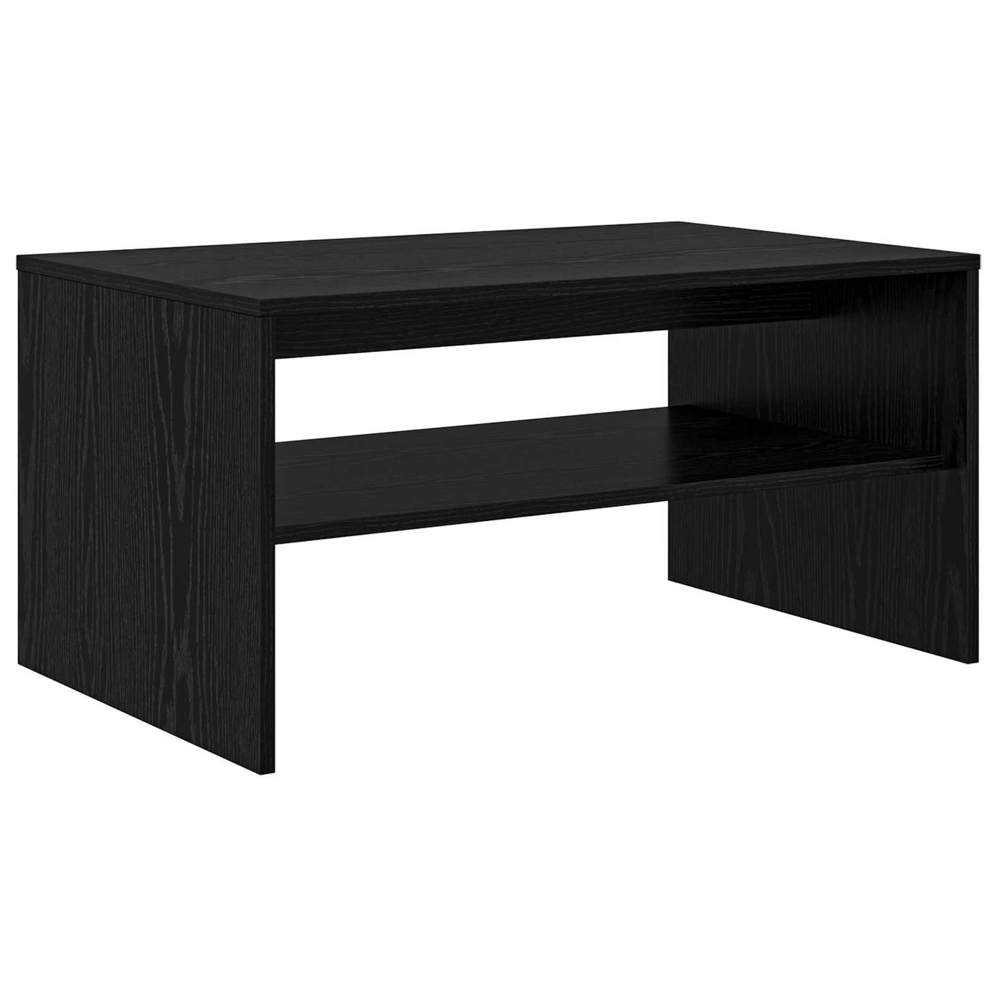 Coffee Table Black Oak 80 x 50 x 40 cm Engineered Wood