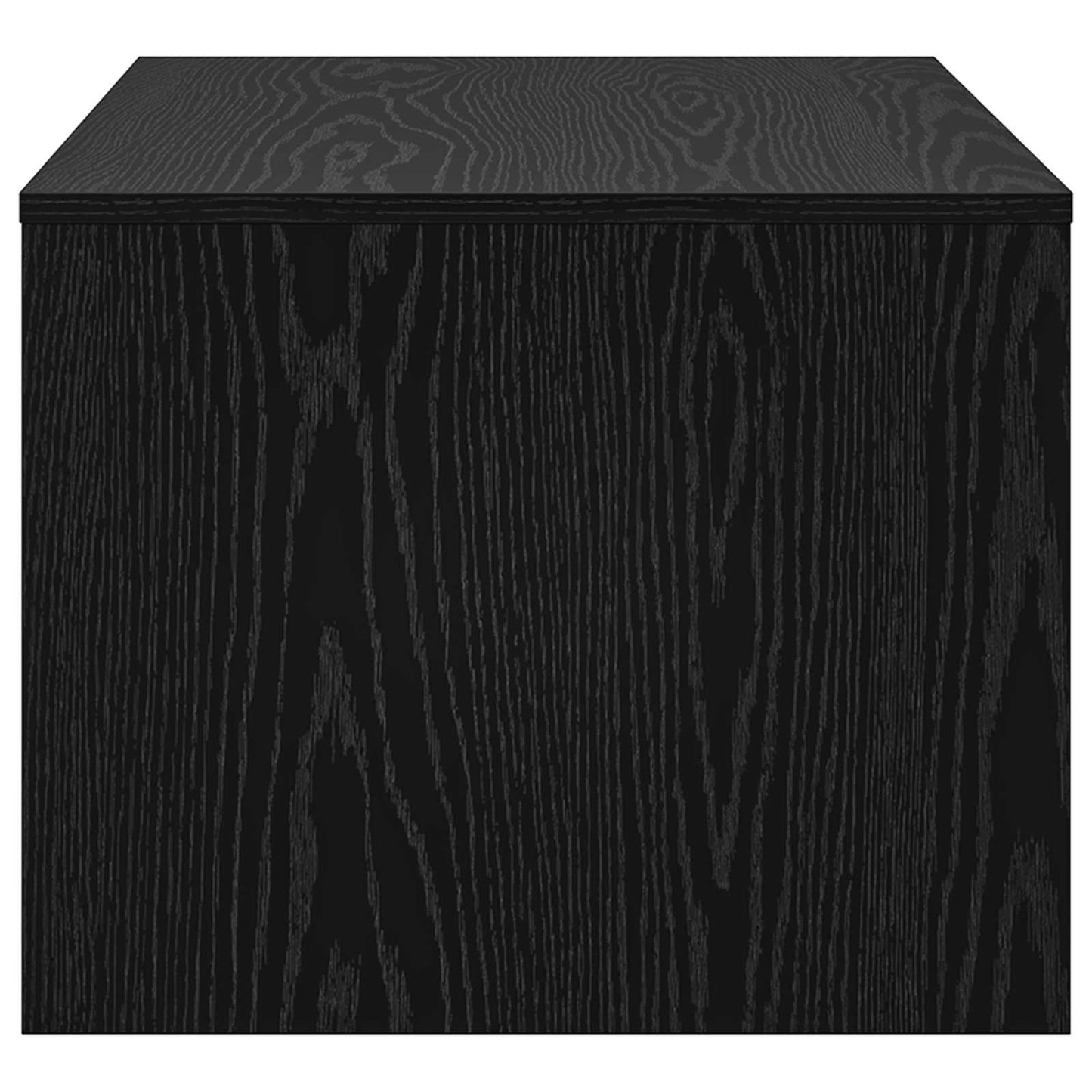 Coffee Table Black Oak 80 x 50 x 40 cm Engineered Wood