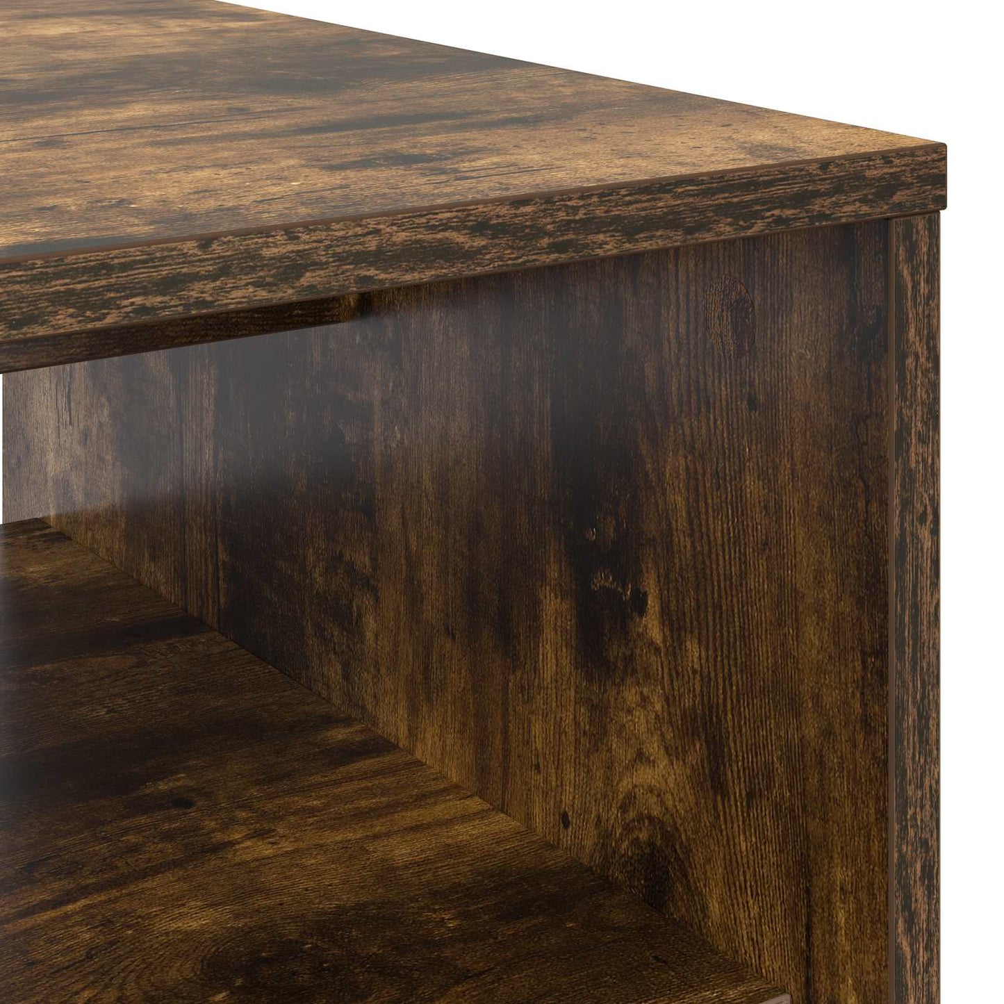 Coffee Table Smoked Oak 80 x 50 x 40 cm Engineered Wood