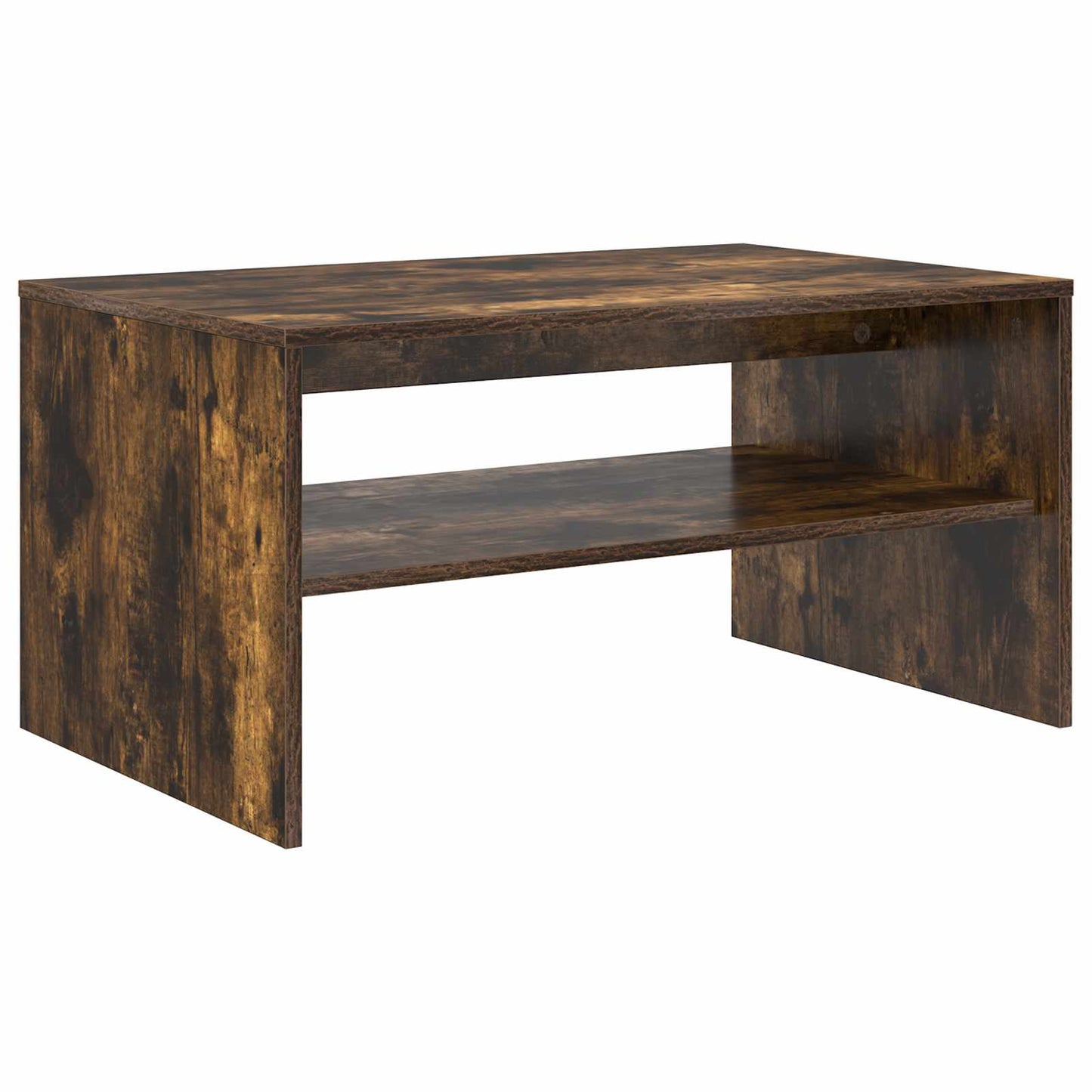 Coffee Table Smoked Oak 80 x 50 x 40 cm Engineered Wood
