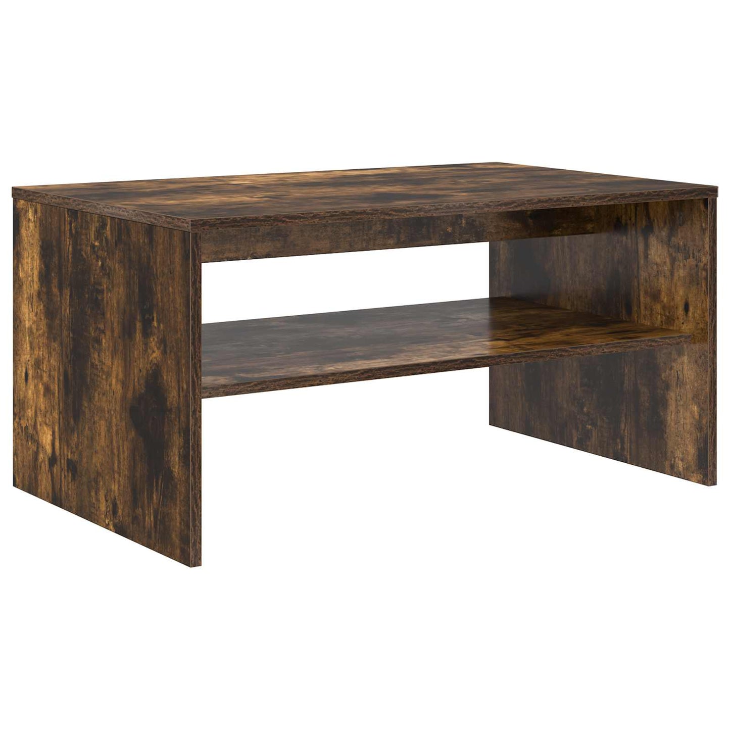 Coffee Table Smoked Oak 80 x 50 x 40 cm Engineered Wood