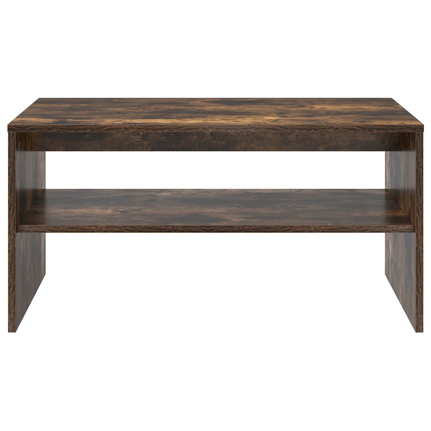 Coffee Table Smoked Oak 80 x 50 x 40 cm Engineered Wood