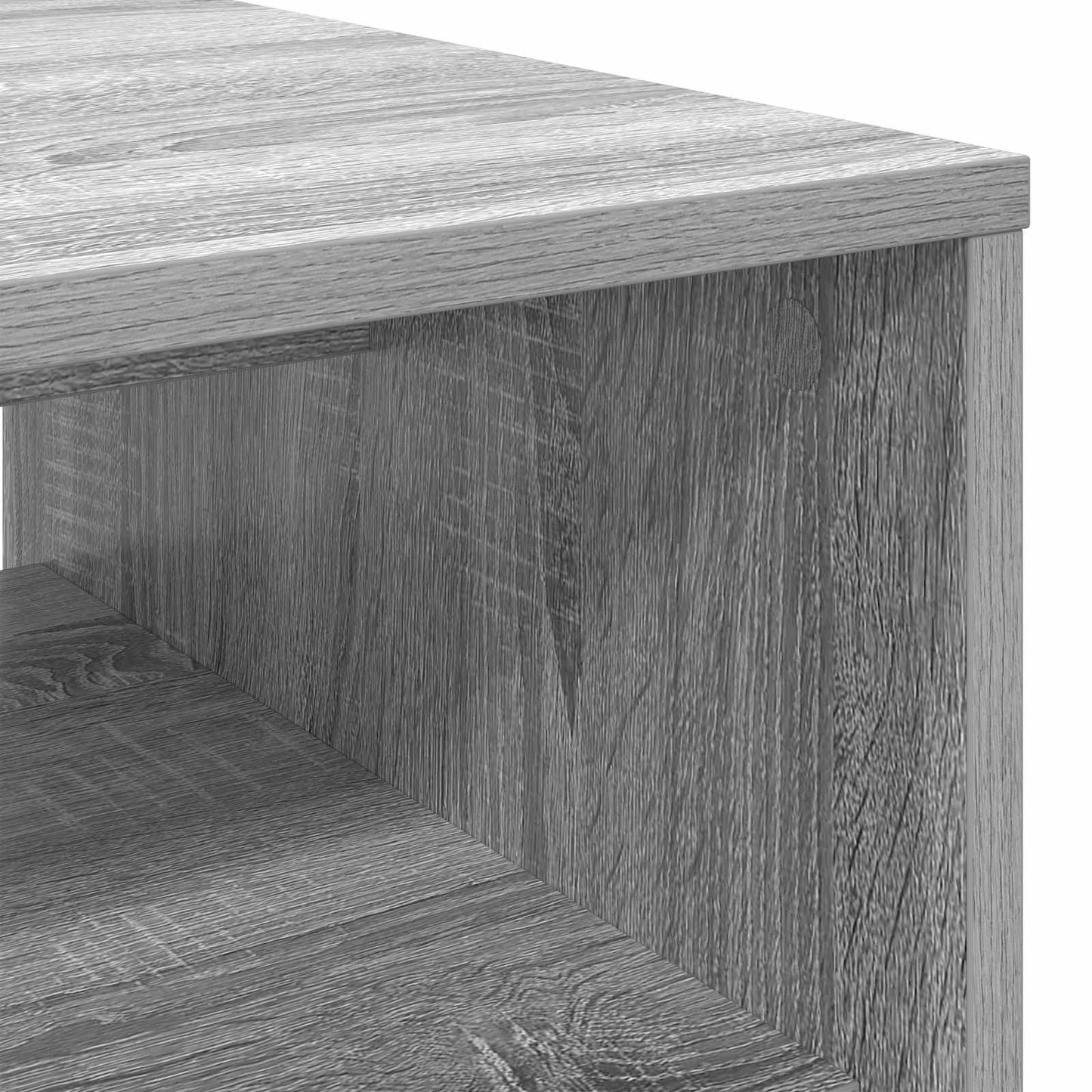 Coffee Table Grey Sonoma 80 x 50 x 40 cm Engineered Wood