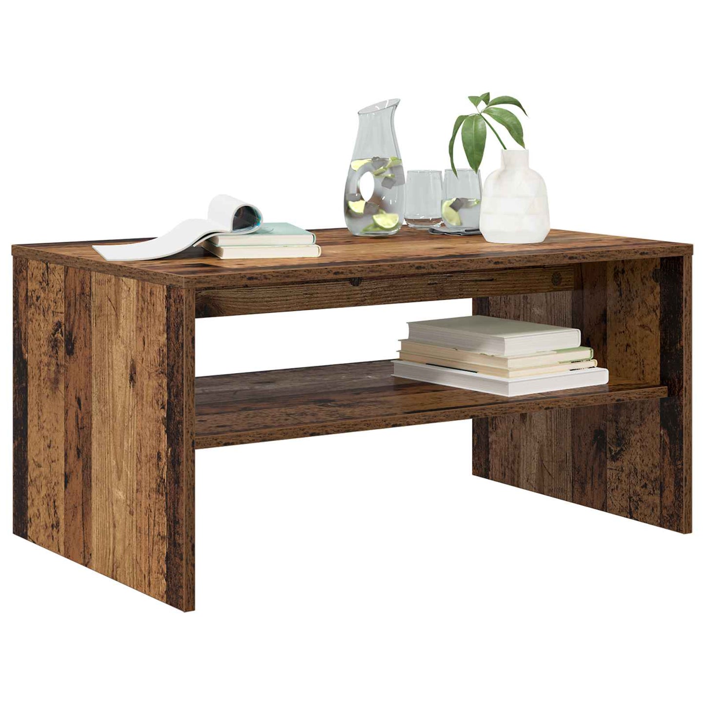 Coffee Table Old Wood 80 x 50 x 40 cm Engineered Wood