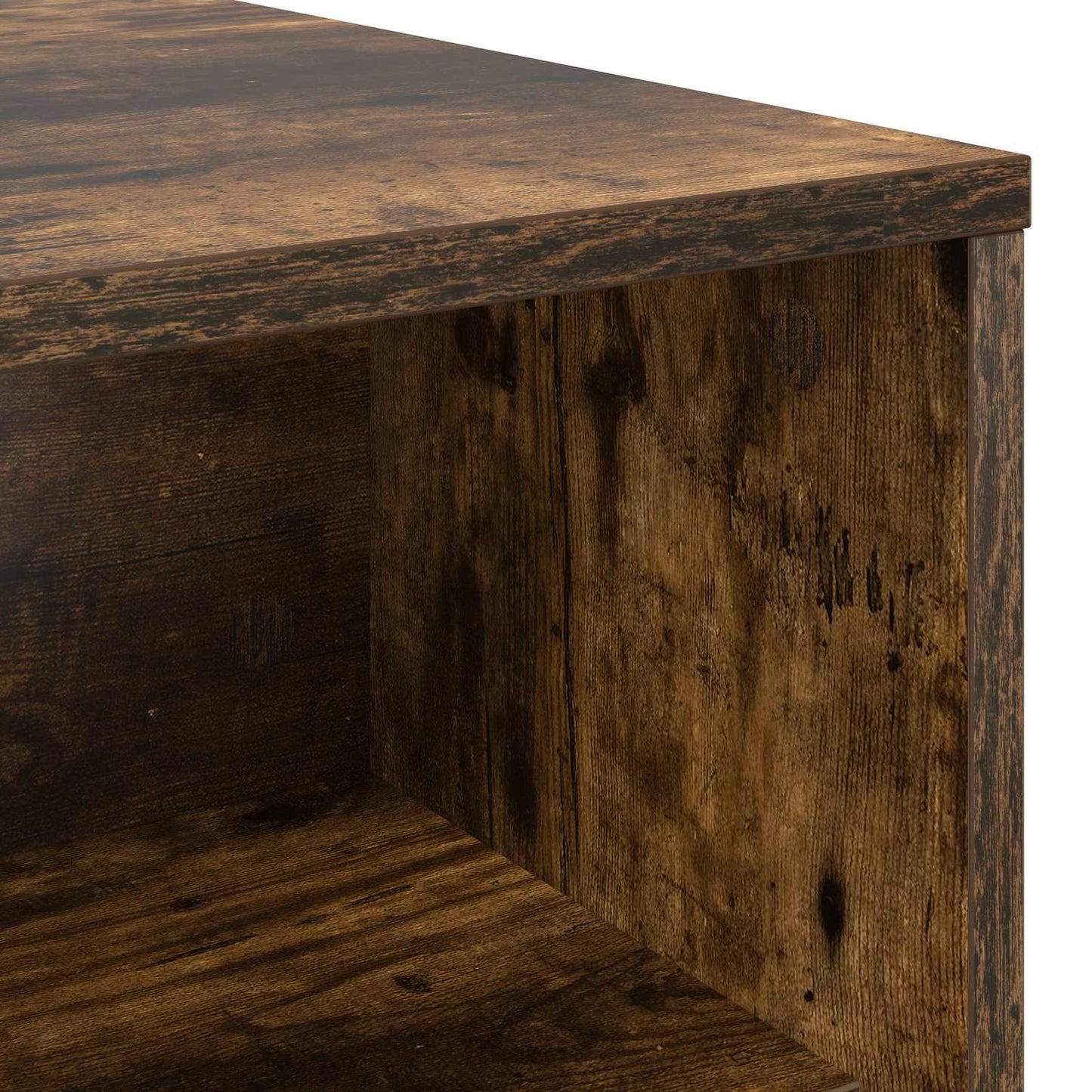 Coffee Table Smoked Oak 100 x 50 x 40 cm Engineered Wood