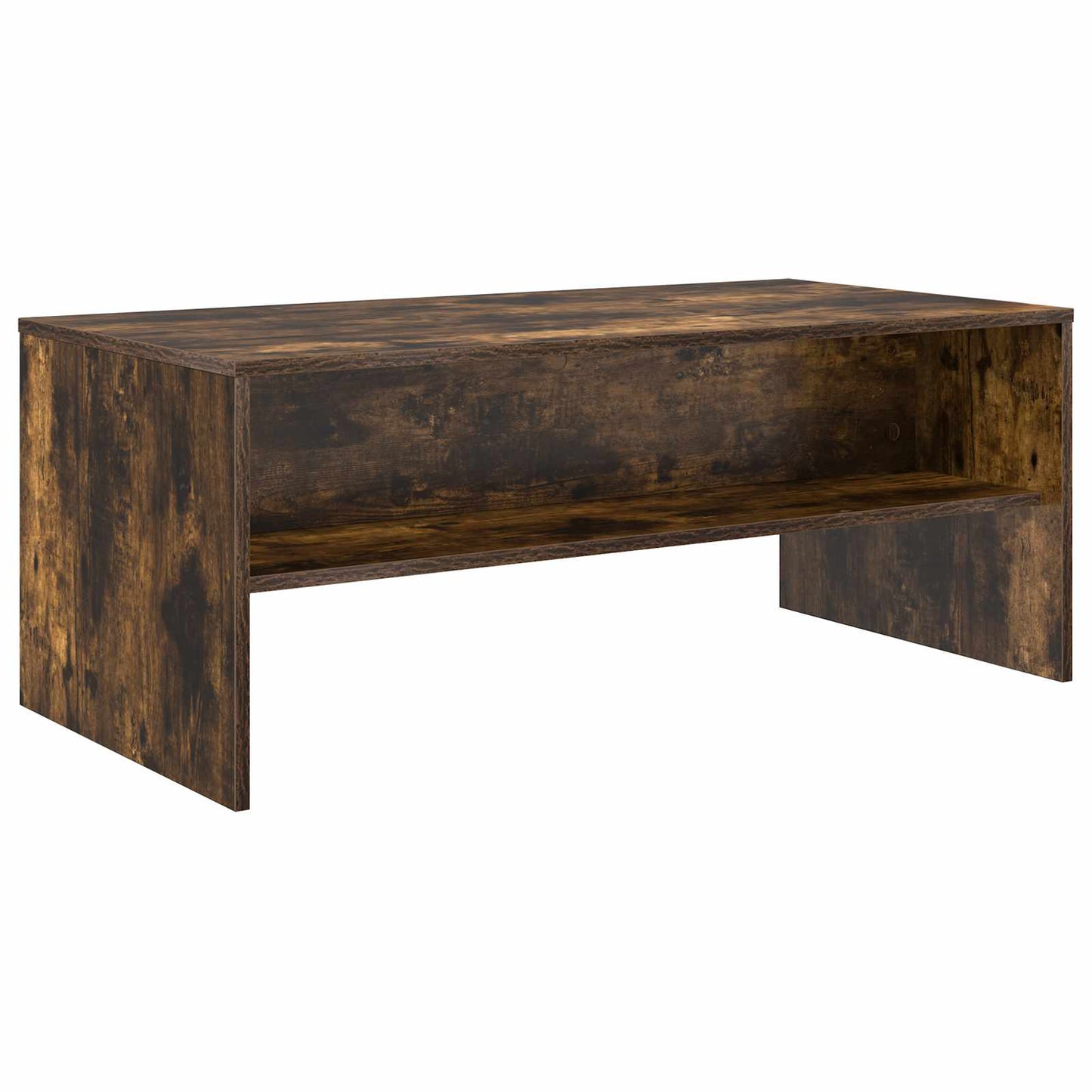 Coffee Table Smoked Oak 100 x 50 x 40 cm Engineered Wood