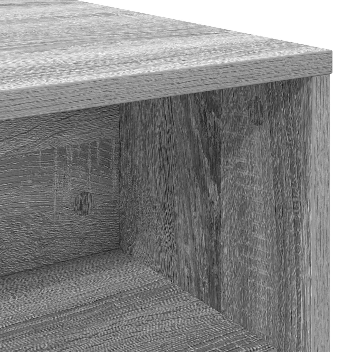 Coffee Table Grey Sonoma 100 x 50 x 40 cm Engineered Wood
